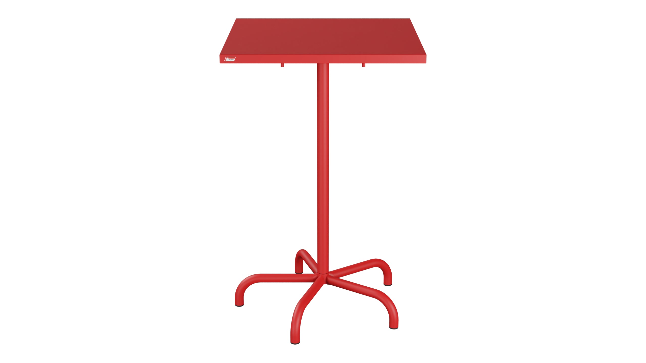 Säntis Metall-Stehtisch Outdoor 70x70 / 110 klappbar in Rot präsentiert im Onlineshop von KAQTU Design AG. Hochtisch Outdoor ist von Schaffner