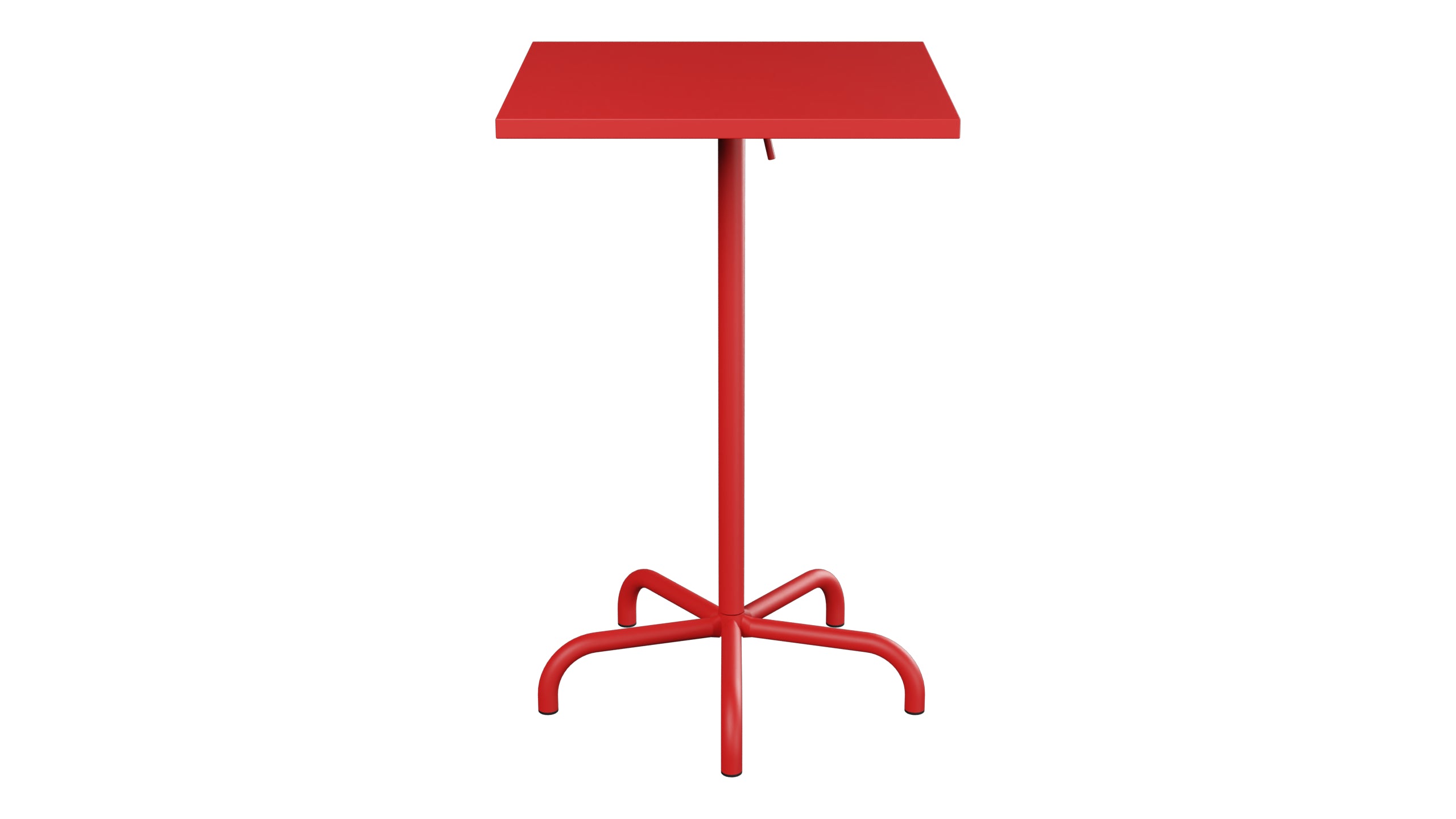 Säntis Metall-Stehtisch Outdoor 70x70 / 110 klappbar in Rot präsentiert im Onlineshop von KAQTU Design AG. Hochtisch Outdoor ist von Schaffner