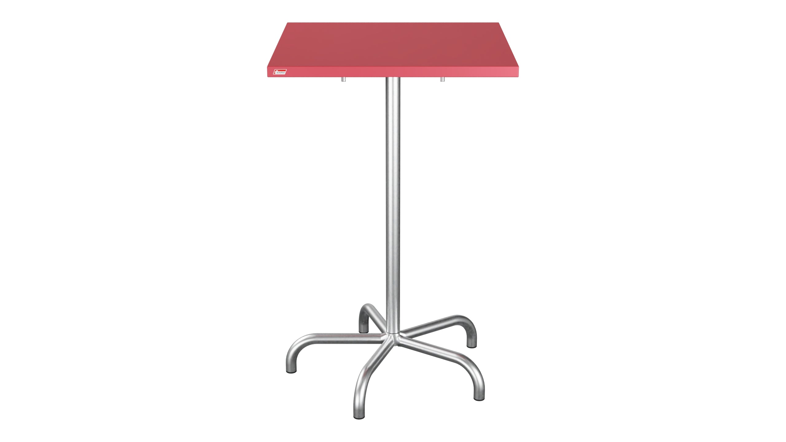 Säntis Metall-Stehtisch Outdoor 70x70 / 110 klappbar in Ahornrot präsentiert im Onlineshop von KAQTU Design AG. Hochtisch Outdoor ist von Schaffner