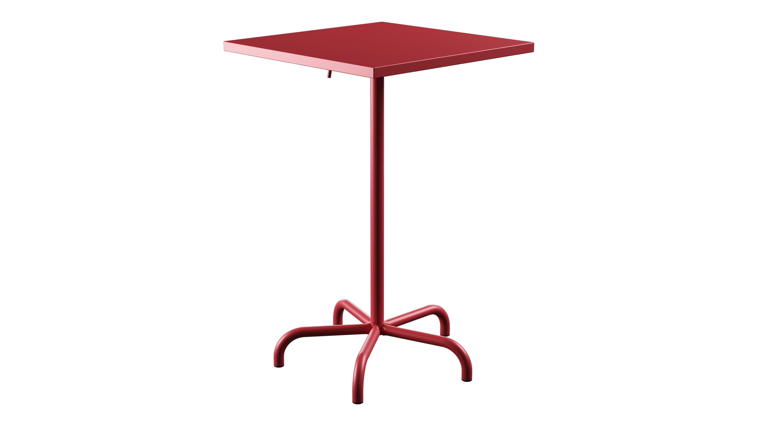Säntis Metall-Stehtisch Outdoor 70x70 / 110 klappbar in Ahornrot präsentiert im Onlineshop von KAQTU Design AG. Hochtisch Outdoor ist von Schaffner