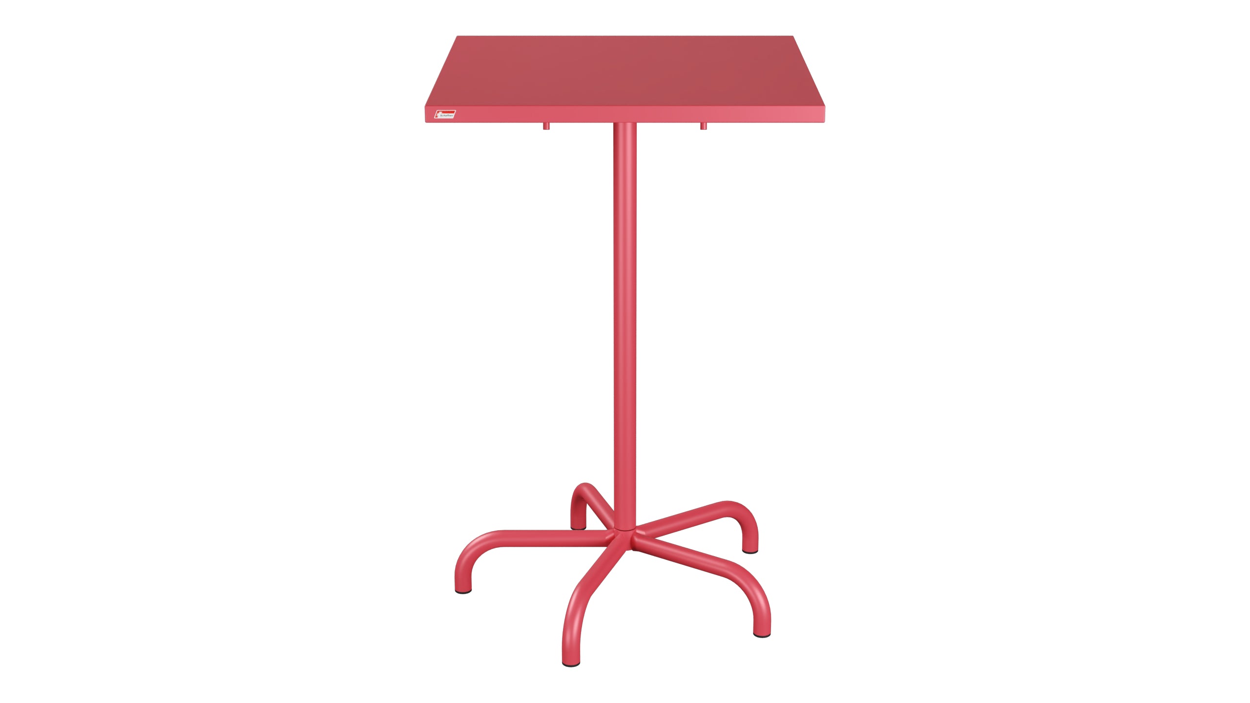 Säntis Metall-Stehtisch Outdoor 70x70 / 110 klappbar in Ahornrot präsentiert im Onlineshop von KAQTU Design AG. Hochtisch Outdoor ist von Schaffner