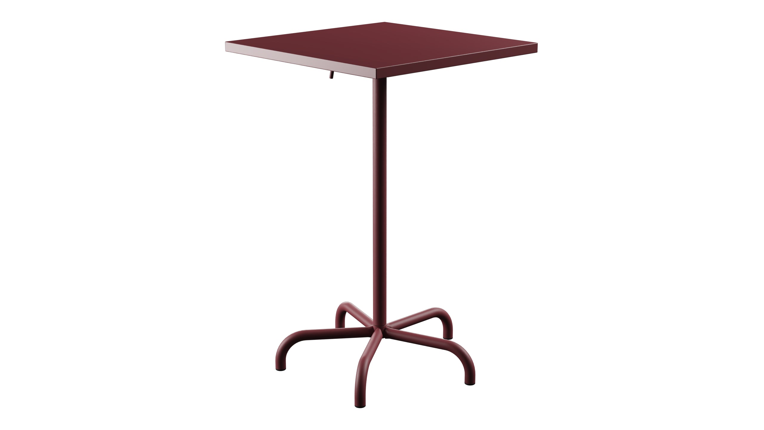 Säntis Metall-Stehtisch Outdoor 70x70 / 110 klappbar in Bordeaux präsentiert im Onlineshop von KAQTU Design AG. Hochtisch Outdoor ist von Schaffner