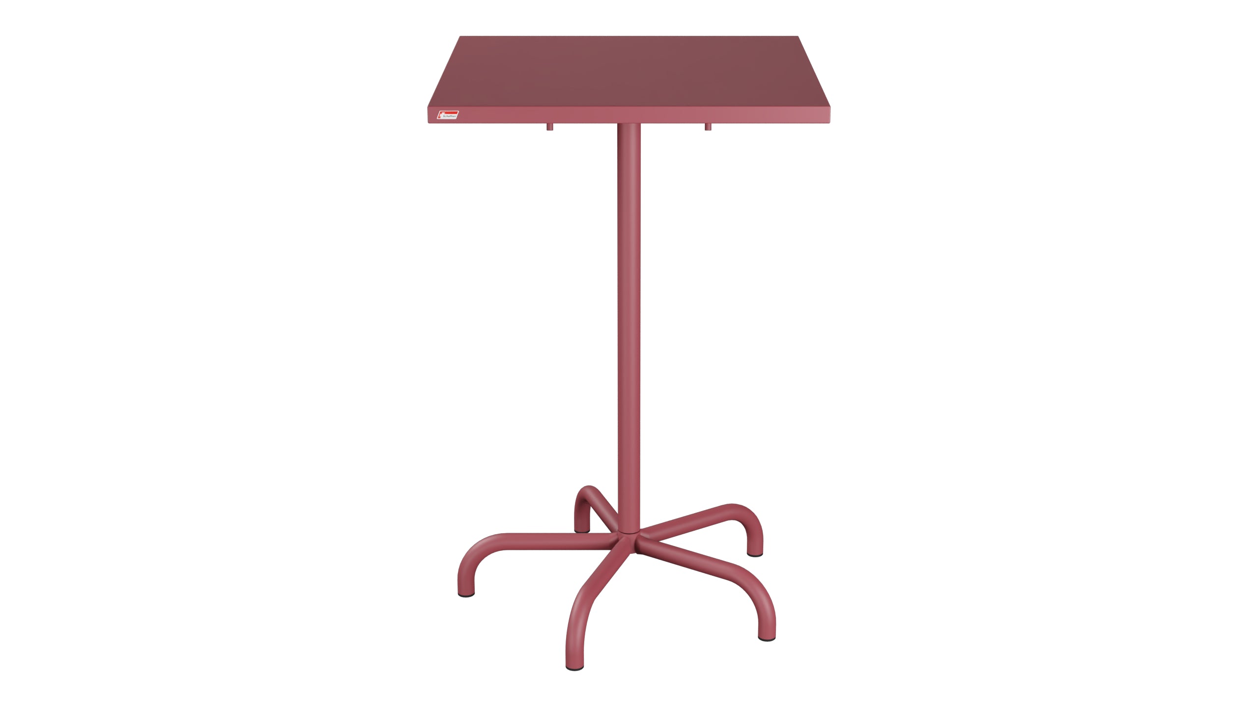 Säntis Metall-Stehtisch Outdoor 70x70 / 110 klappbar in Bordeaux präsentiert im Onlineshop von KAQTU Design AG. Hochtisch Outdoor ist von Schaffner