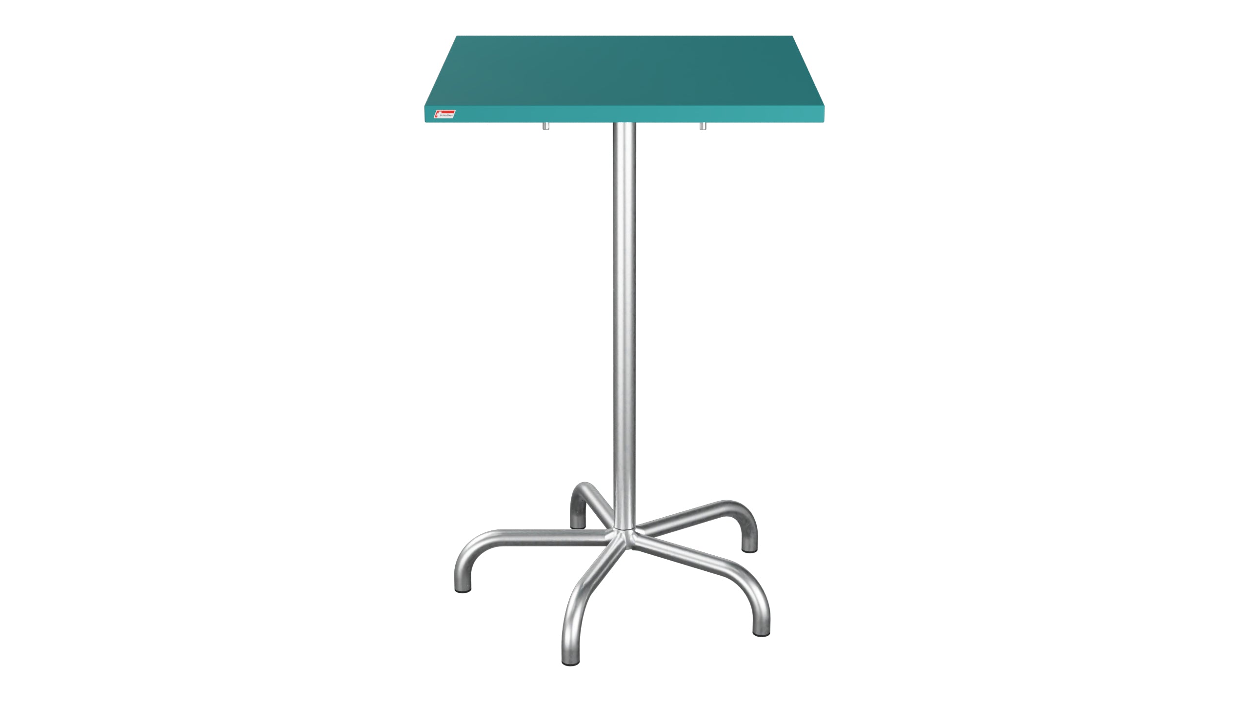 Säntis Metall-Stehtisch Outdoor 70x70 / 110 klappbar in Kaliblau präsentiert im Onlineshop von KAQTU Design AG. Hochtisch Outdoor ist von Schaffner