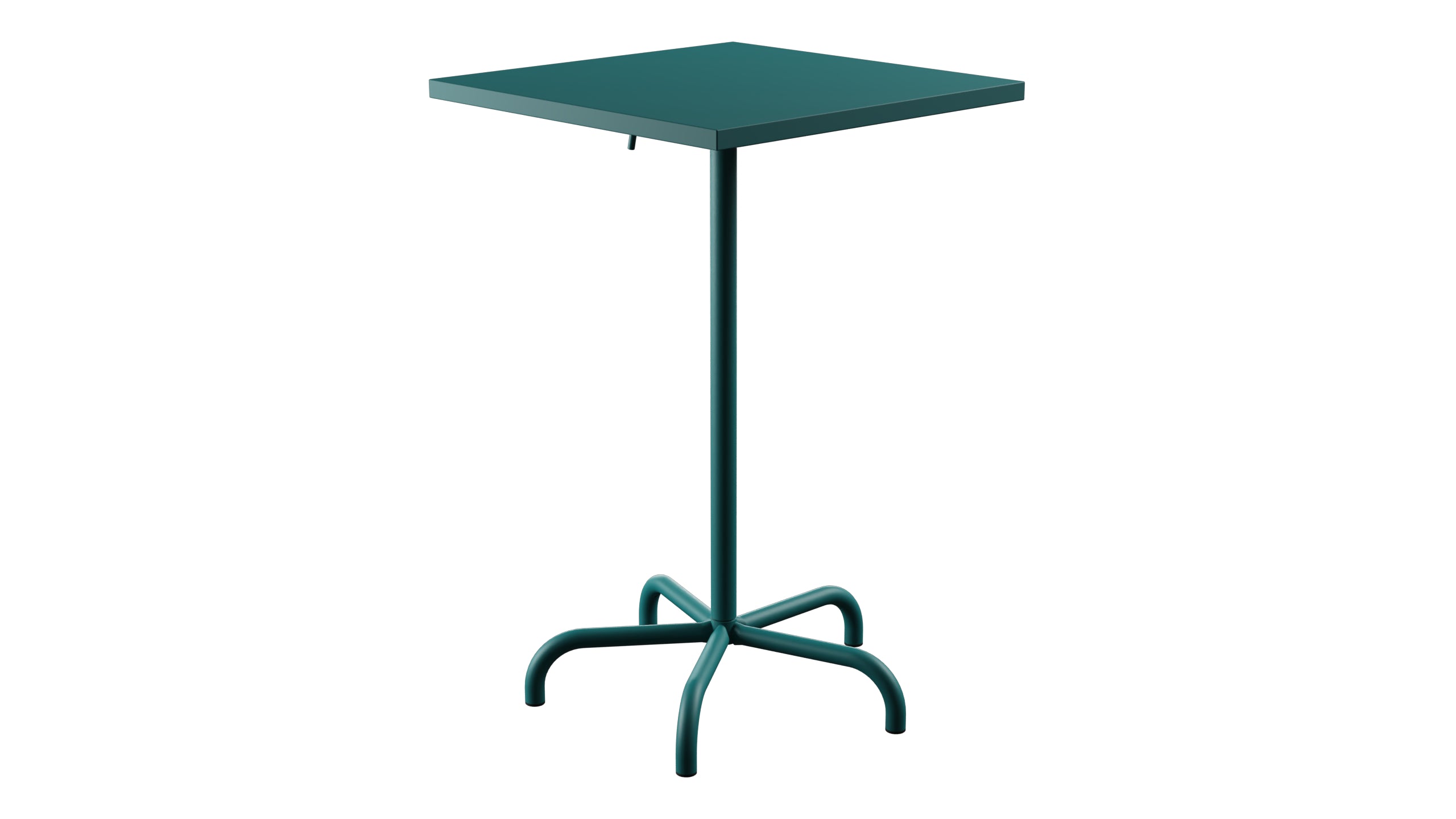 Säntis Metall-Stehtisch Outdoor 70x70 / 110 klappbar in Kaliblau präsentiert im Onlineshop von KAQTU Design AG. Hochtisch Outdoor ist von Schaffner