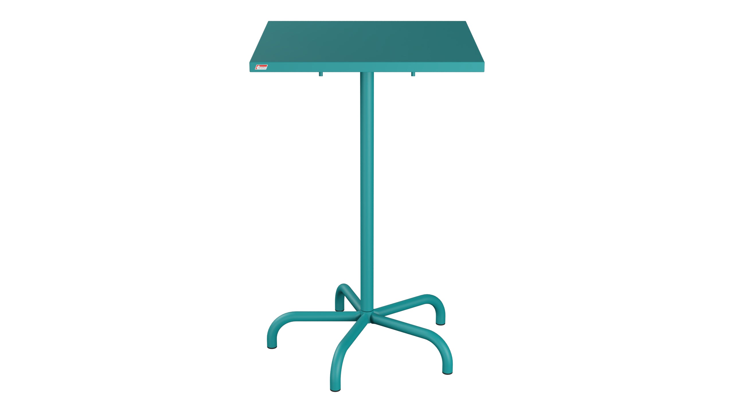 Säntis Metall-Stehtisch Outdoor 70x70 / 110 klappbar in Kaliblau präsentiert im Onlineshop von KAQTU Design AG. Hochtisch Outdoor ist von Schaffner