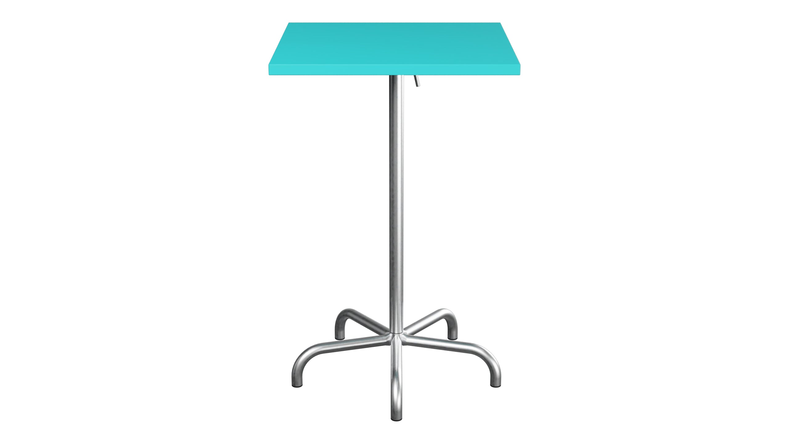 Säntis Metall-Stehtisch Outdoor 70x70 / 110 klappbar in Türkis präsentiert im Onlineshop von KAQTU Design AG. Hochtisch Outdoor ist von Schaffner