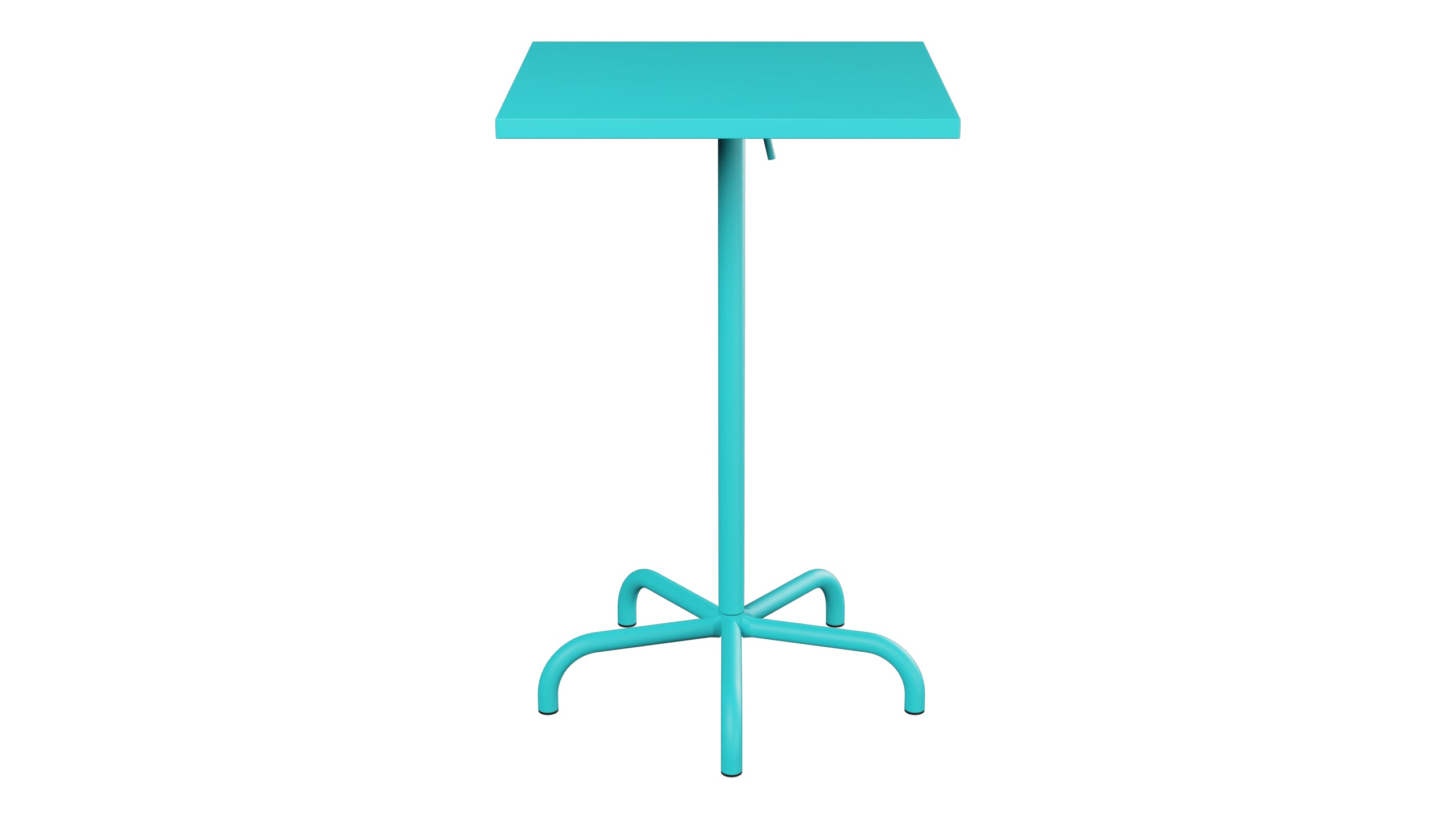 Säntis Metall-Stehtisch Outdoor 70x70 / 110 klappbar in Türkis präsentiert im Onlineshop von KAQTU Design AG. Hochtisch Outdoor ist von Schaffner