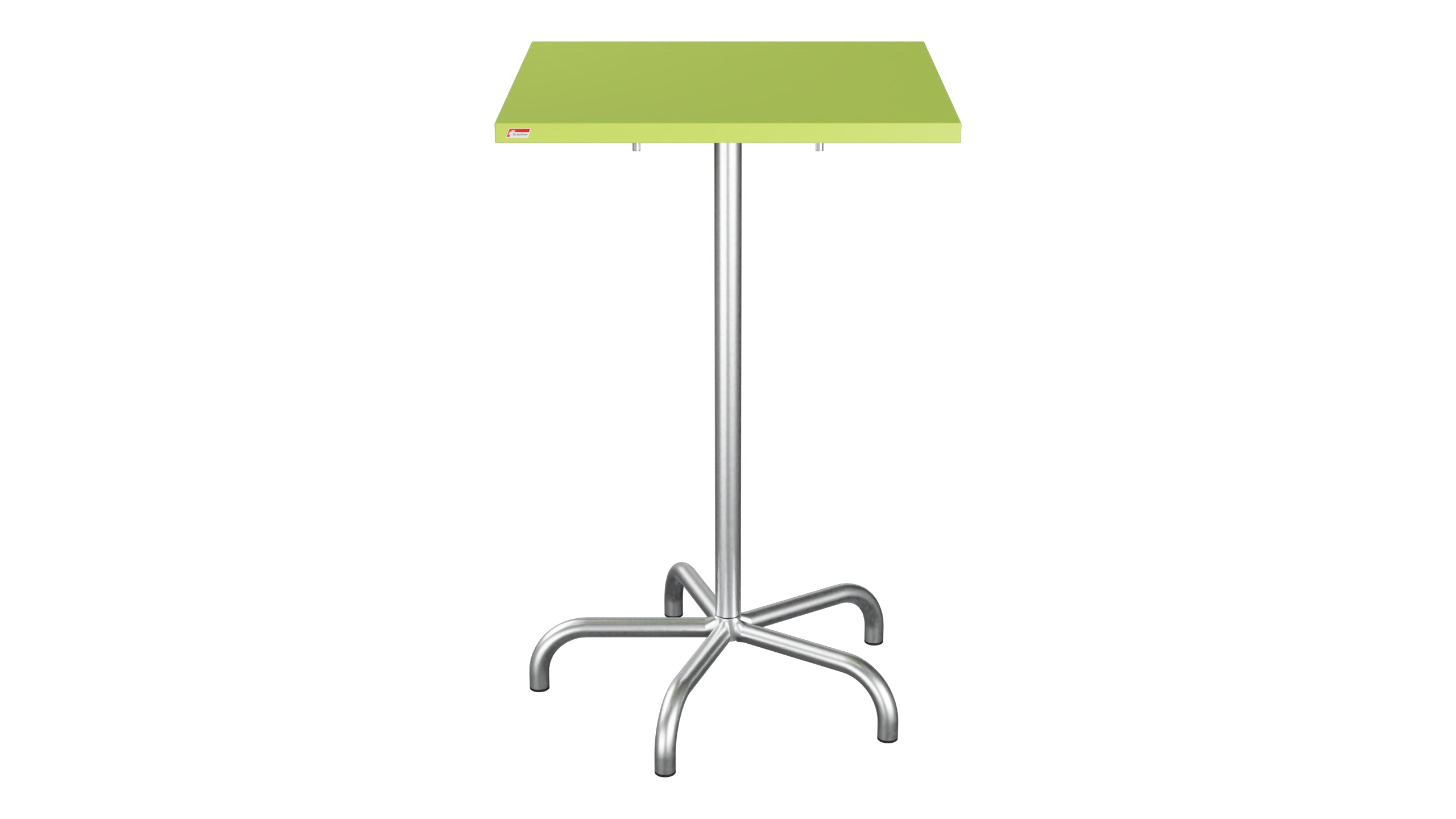 Säntis Metall-Stehtisch Outdoor 70x70 / 110 klappbar in Hellgrün präsentiert im Onlineshop von KAQTU Design AG. Hochtisch Outdoor ist von Schaffner