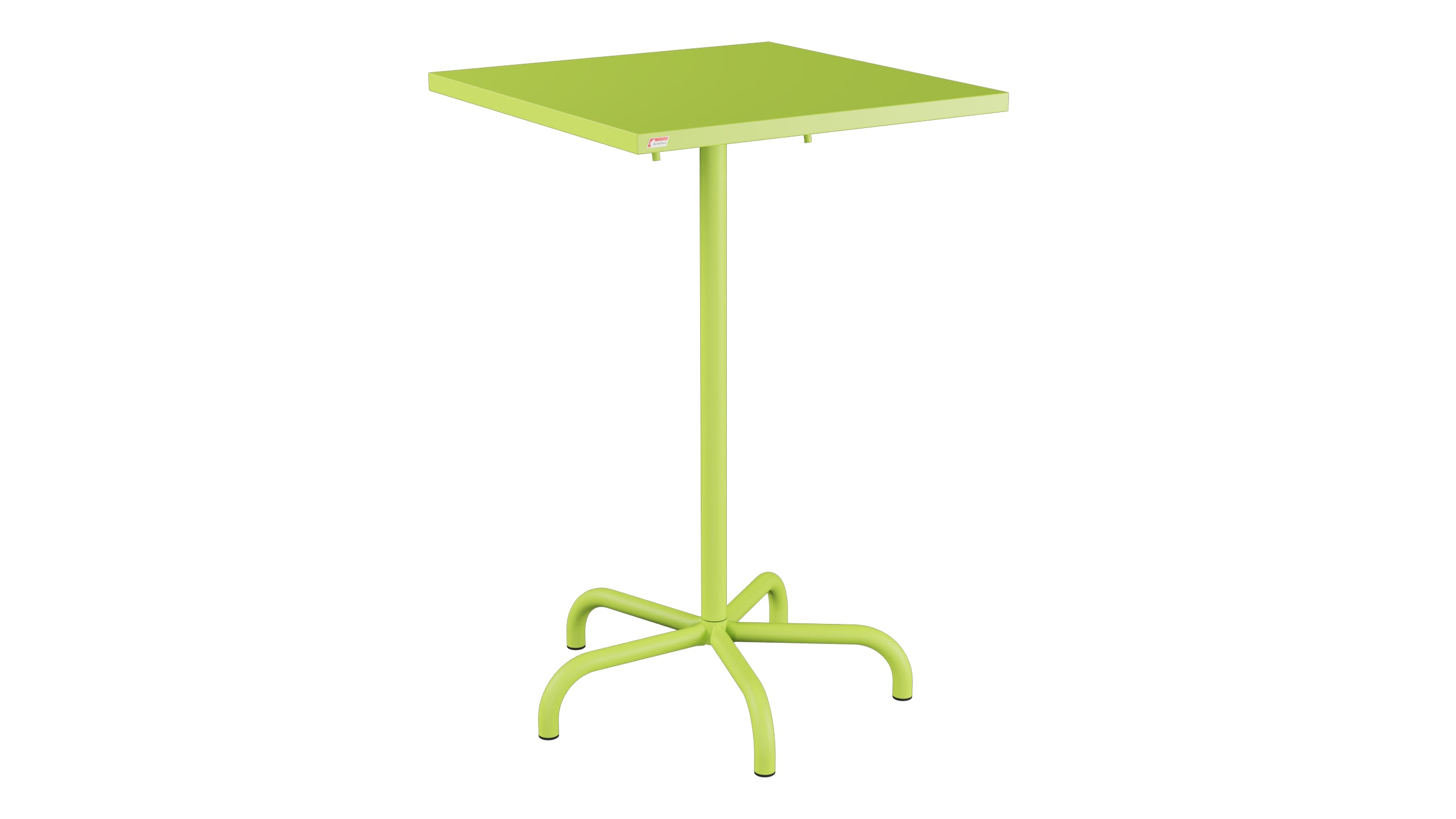 Säntis Metall-Stehtisch Outdoor 70x70 / 110 klappbar in Hellgrün präsentiert im Onlineshop von KAQTU Design AG. Hochtisch Outdoor ist von Schaffner