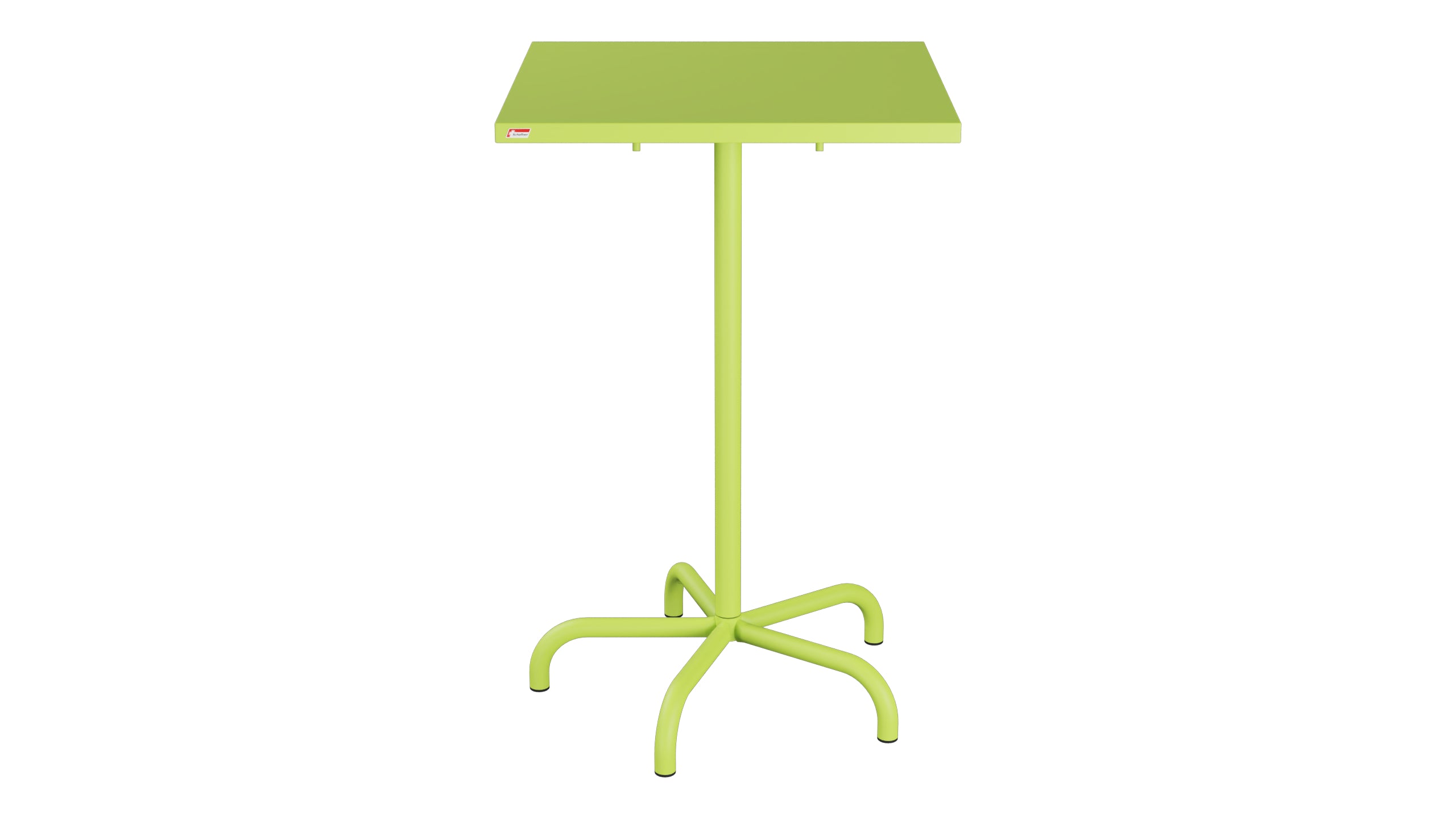 Säntis Metall-Stehtisch Outdoor 70x70 / 110 klappbar in Hellgrün präsentiert im Onlineshop von KAQTU Design AG. Hochtisch Outdoor ist von Schaffner