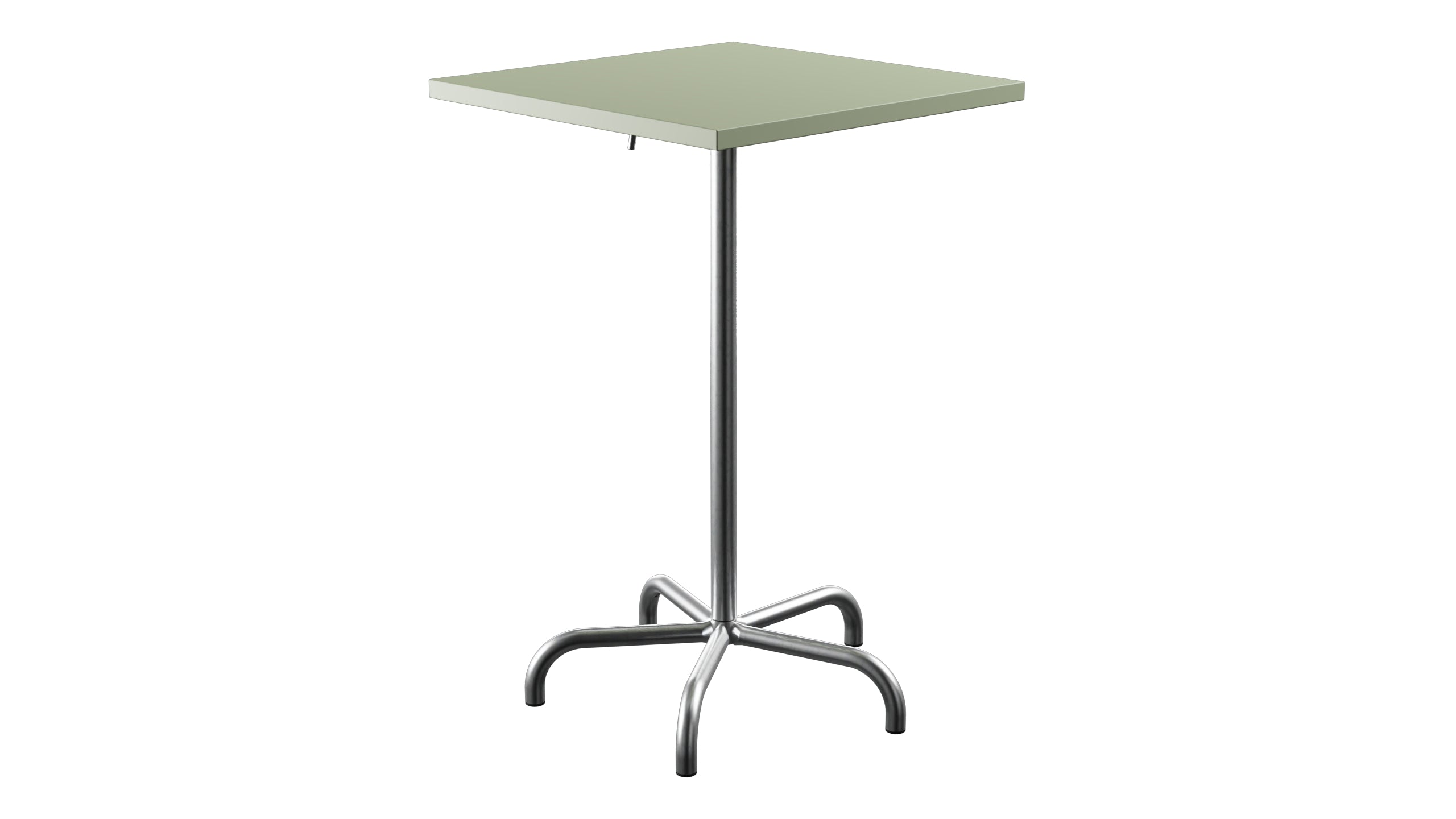 Säntis Metall-Stehtisch Outdoor 70x70 / 110 klappbar in Pastellgrün präsentiert im Onlineshop von KAQTU Design AG. Hochtisch Outdoor ist von Schaffner