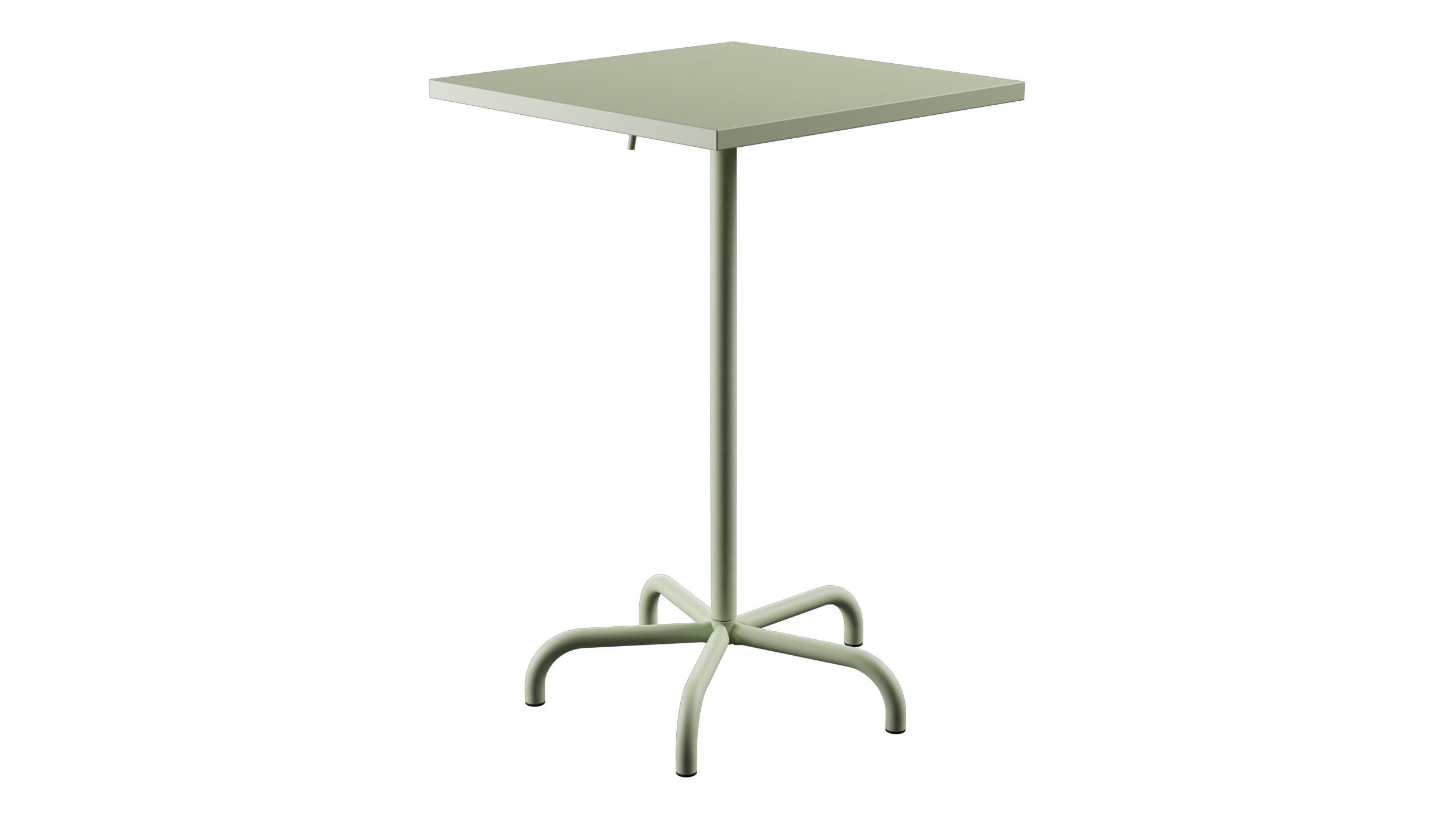 Säntis Metall-Stehtisch Outdoor 70x70 / 110 klappbar in Pastellgrün präsentiert im Onlineshop von KAQTU Design AG. Hochtisch Outdoor ist von Schaffner