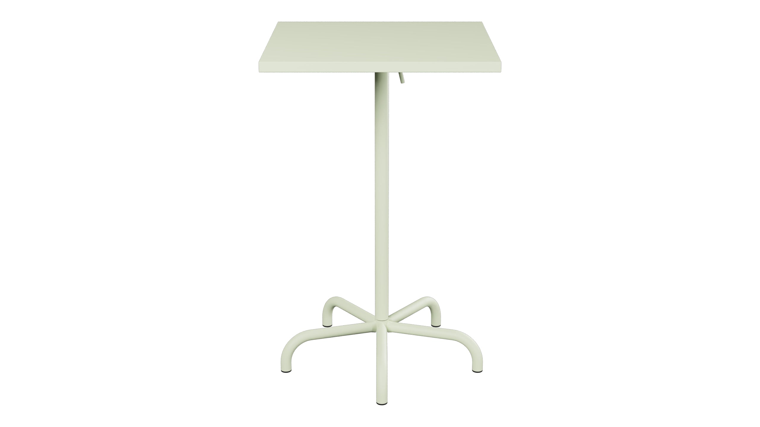 Säntis Metall-Stehtisch Outdoor 70x70 / 110 klappbar in Pastellgrün präsentiert im Onlineshop von KAQTU Design AG. Hochtisch Outdoor ist von Schaffner
