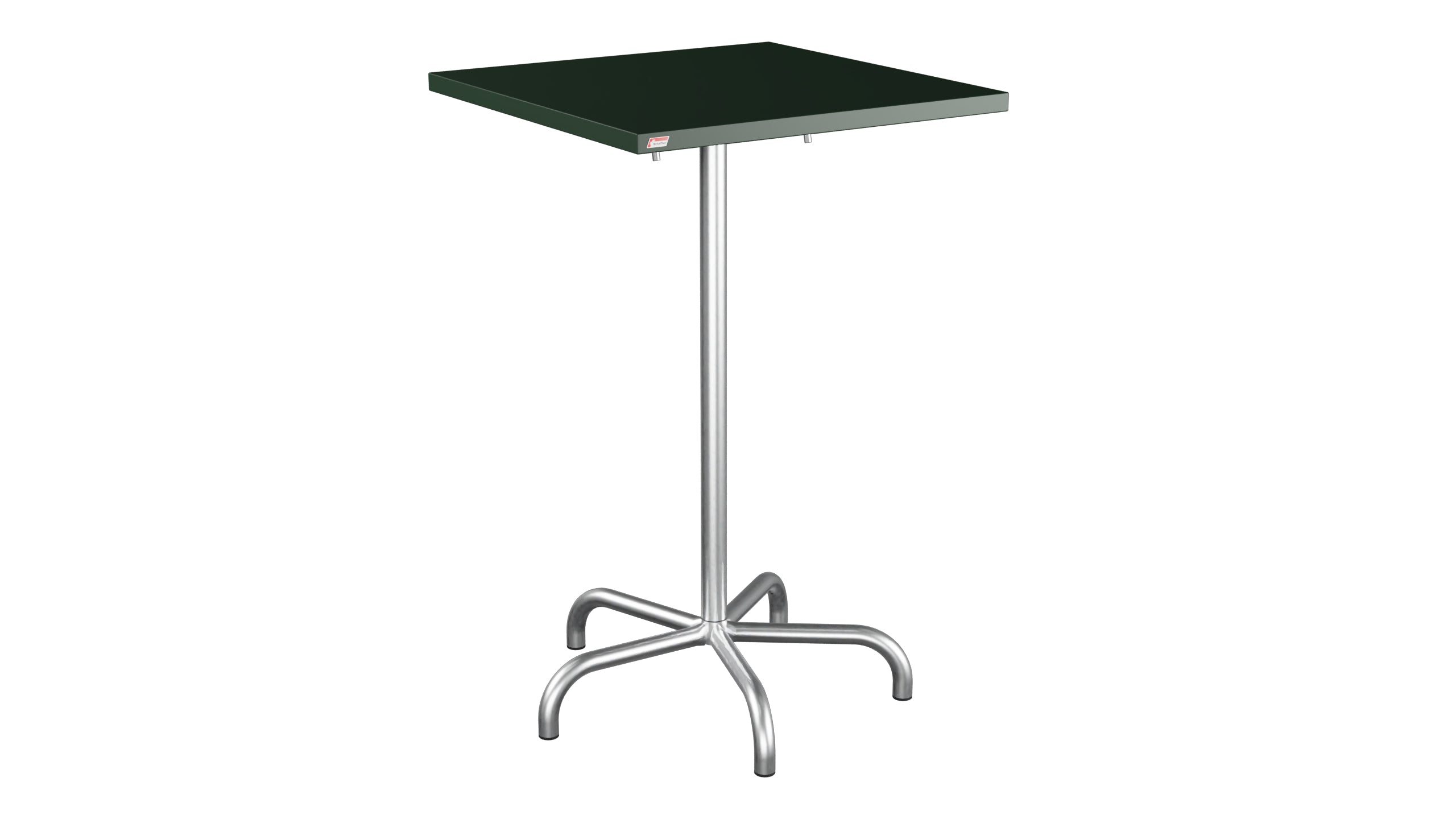 Säntis Metall-Stehtisch Outdoor 70x70 / 110 klappbar in Tannengrün präsentiert im Onlineshop von KAQTU Design AG. Hochtisch Outdoor ist von Schaffner