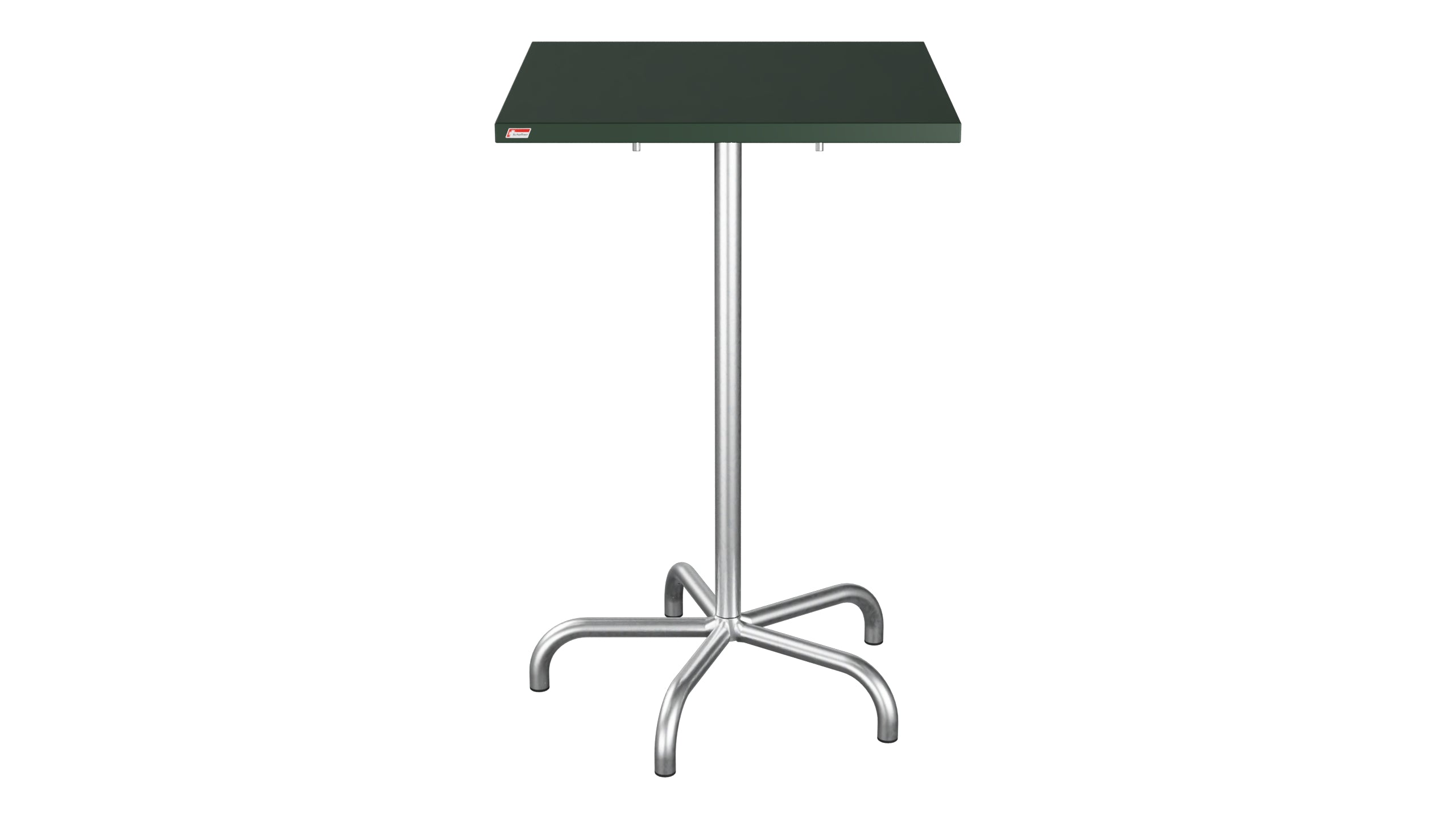 Säntis Metall-Stehtisch Outdoor 70x70 / 110 klappbar in Tannengrün präsentiert im Onlineshop von KAQTU Design AG. Hochtisch Outdoor ist von Schaffner