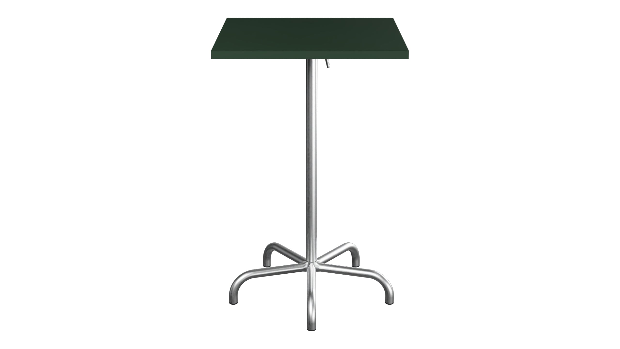 Säntis Metall-Stehtisch Outdoor 70x70 / 110 klappbar in Tannengrün präsentiert im Onlineshop von KAQTU Design AG. Hochtisch Outdoor ist von Schaffner