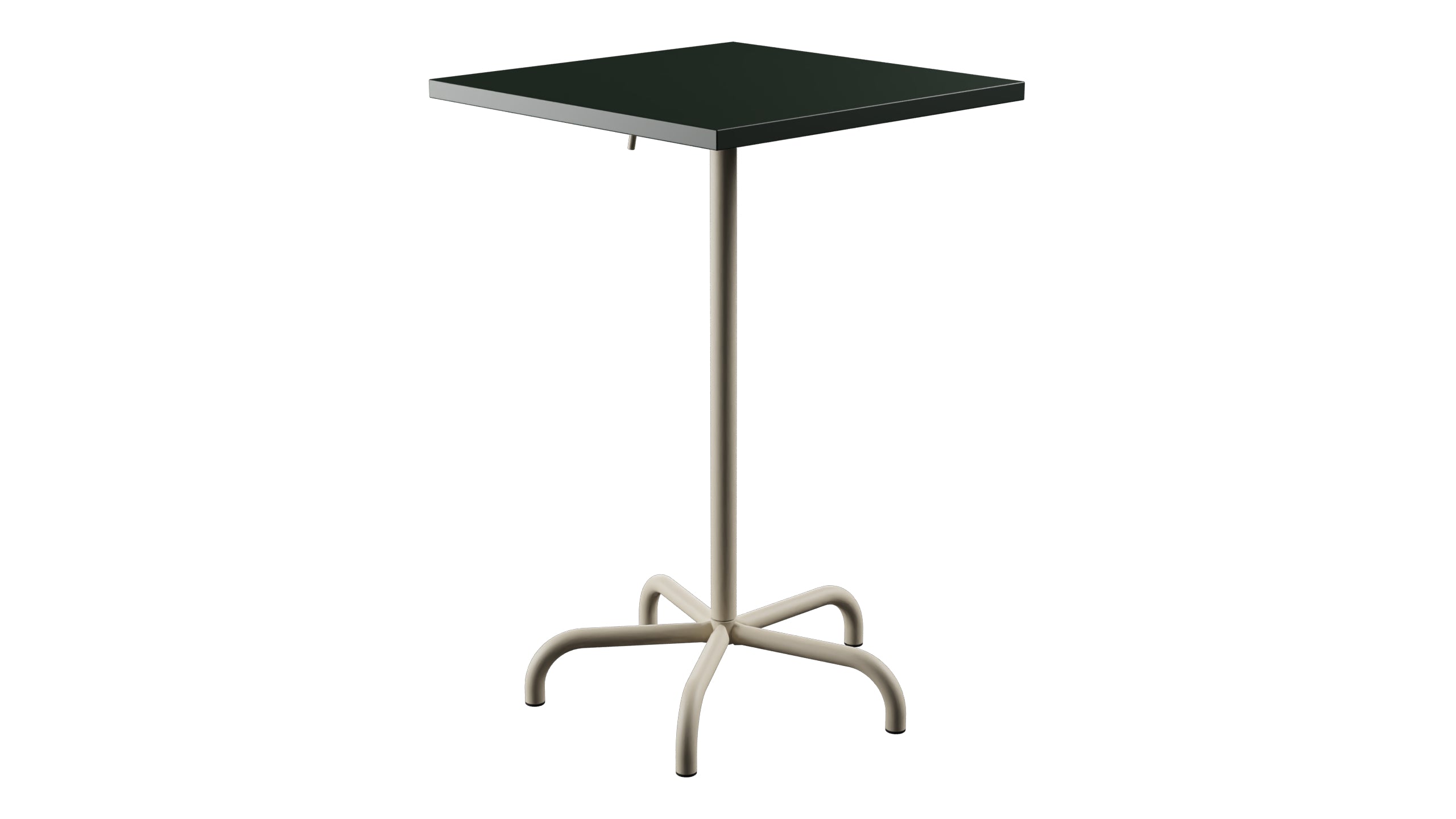 Säntis Metall-Stehtisch Outdoor 70x70 / 110 klappbar in Tannengrün präsentiert im Onlineshop von KAQTU Design AG. Hochtisch Outdoor ist von Schaffner