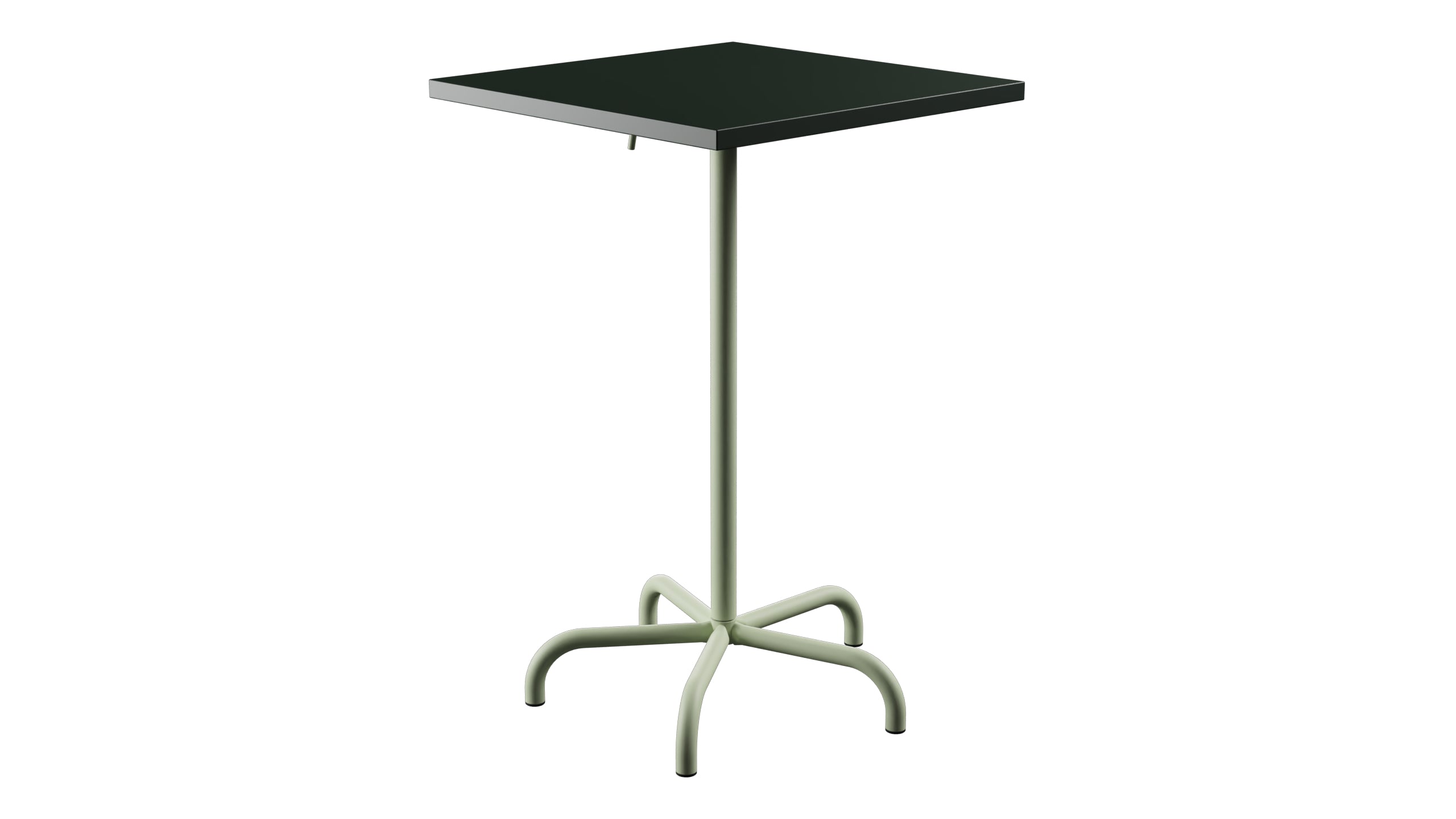 Säntis Metall-Stehtisch Outdoor 70x70 / 110 klappbar in Tannengrün präsentiert im Onlineshop von KAQTU Design AG. Hochtisch Outdoor ist von Schaffner