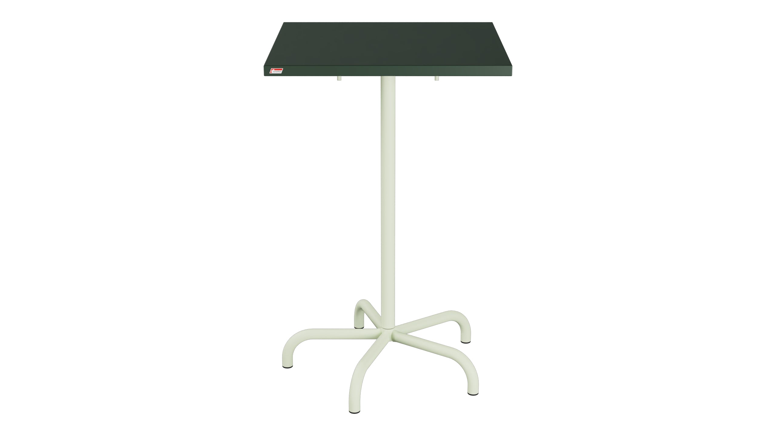 Säntis Metall-Stehtisch Outdoor 70x70 / 110 klappbar in Tannengrün präsentiert im Onlineshop von KAQTU Design AG. Hochtisch Outdoor ist von Schaffner
