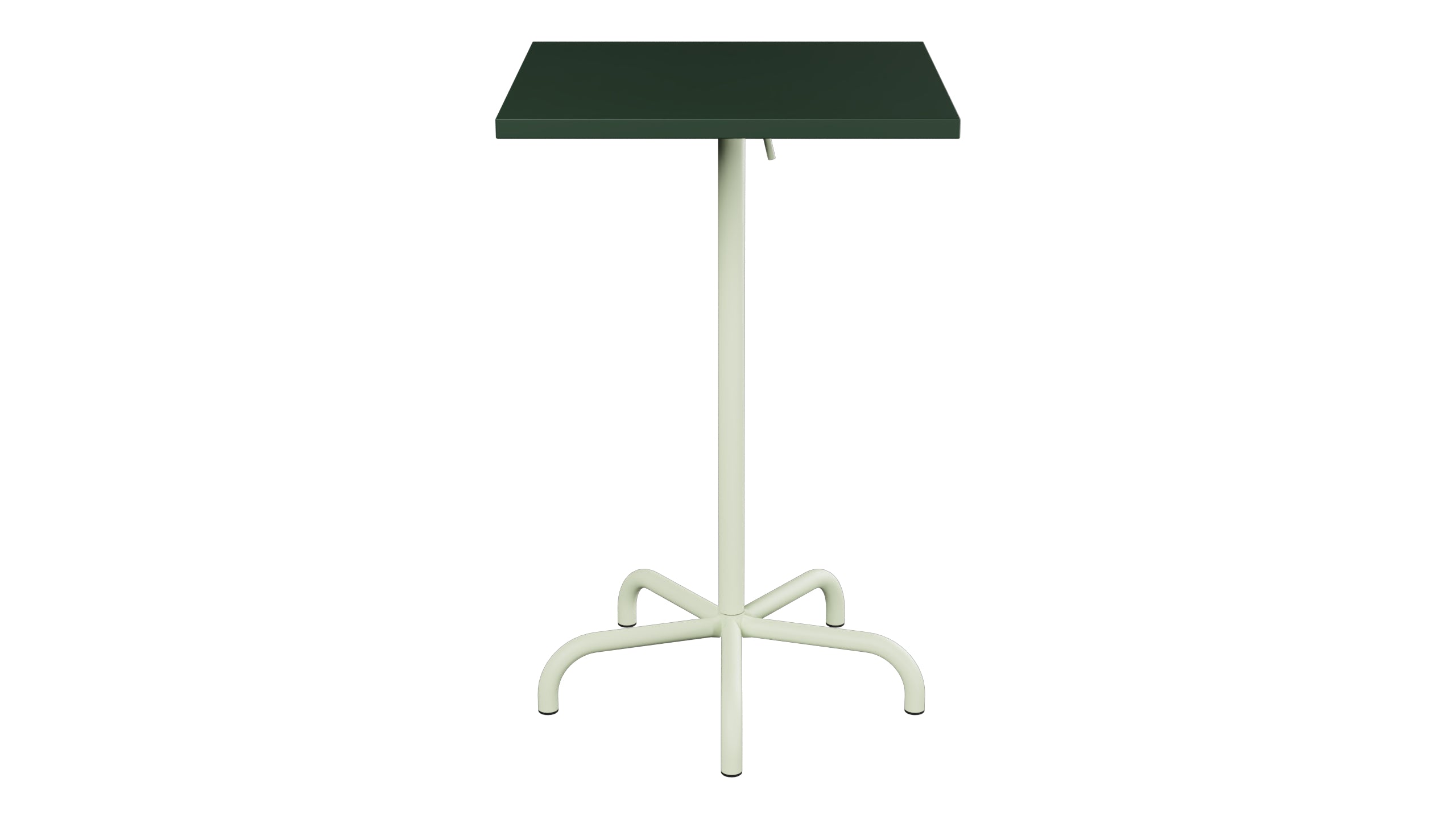 Säntis Metall-Stehtisch Outdoor 70x70 / 110 klappbar in Tannengrün präsentiert im Onlineshop von KAQTU Design AG. Hochtisch Outdoor ist von Schaffner
