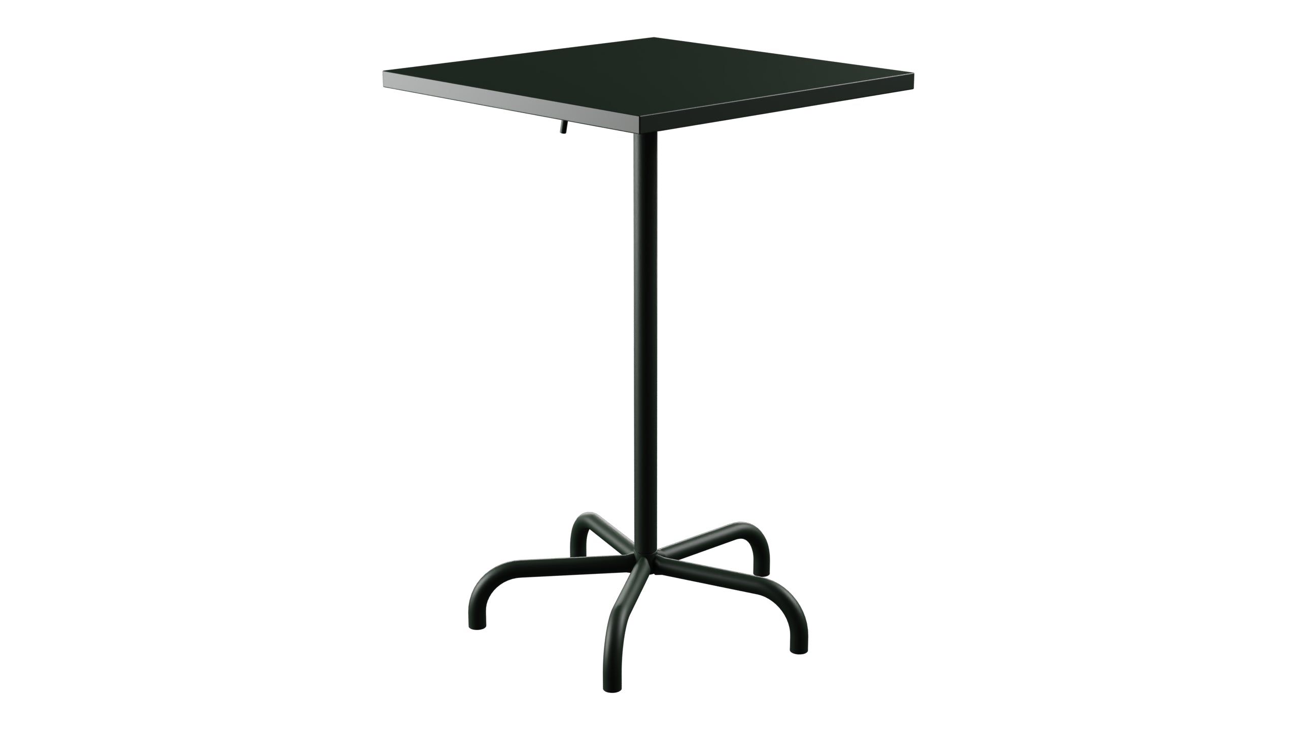 Säntis Metall-Stehtisch Outdoor 70x70 / 110 klappbar in Tannengrün präsentiert im Onlineshop von KAQTU Design AG. Hochtisch Outdoor ist von Schaffner