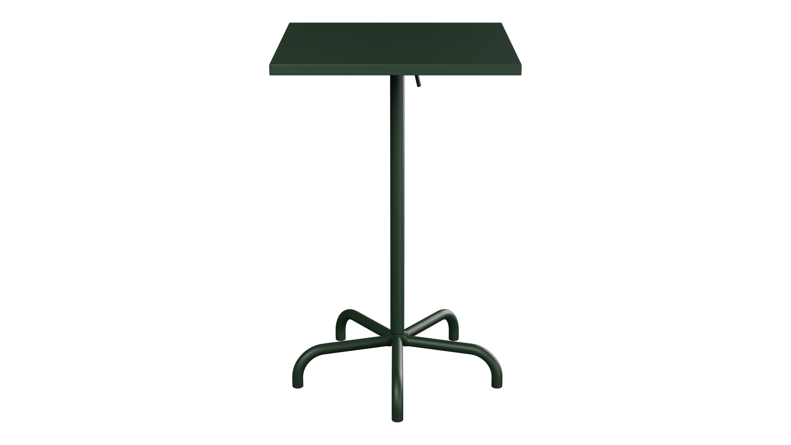 Säntis Metall-Stehtisch Outdoor 70x70 / 110 klappbar in Tannengrün präsentiert im Onlineshop von KAQTU Design AG. Hochtisch Outdoor ist von Schaffner