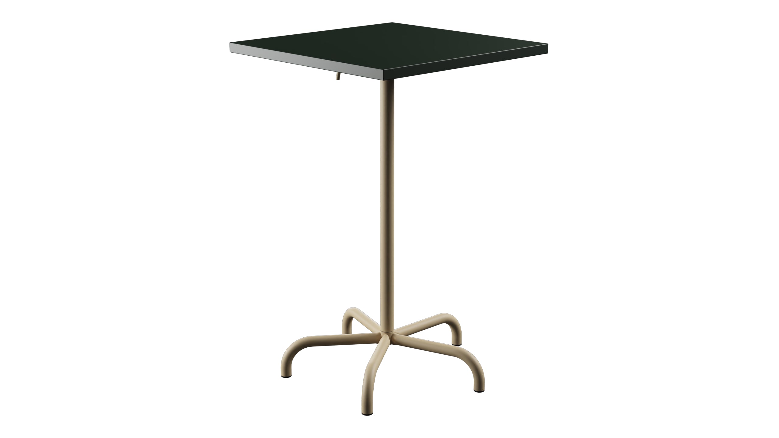 Säntis Metall-Stehtisch Outdoor 70x70 / 110 klappbar in Tannengrün präsentiert im Onlineshop von KAQTU Design AG. Hochtisch Outdoor ist von Schaffner
