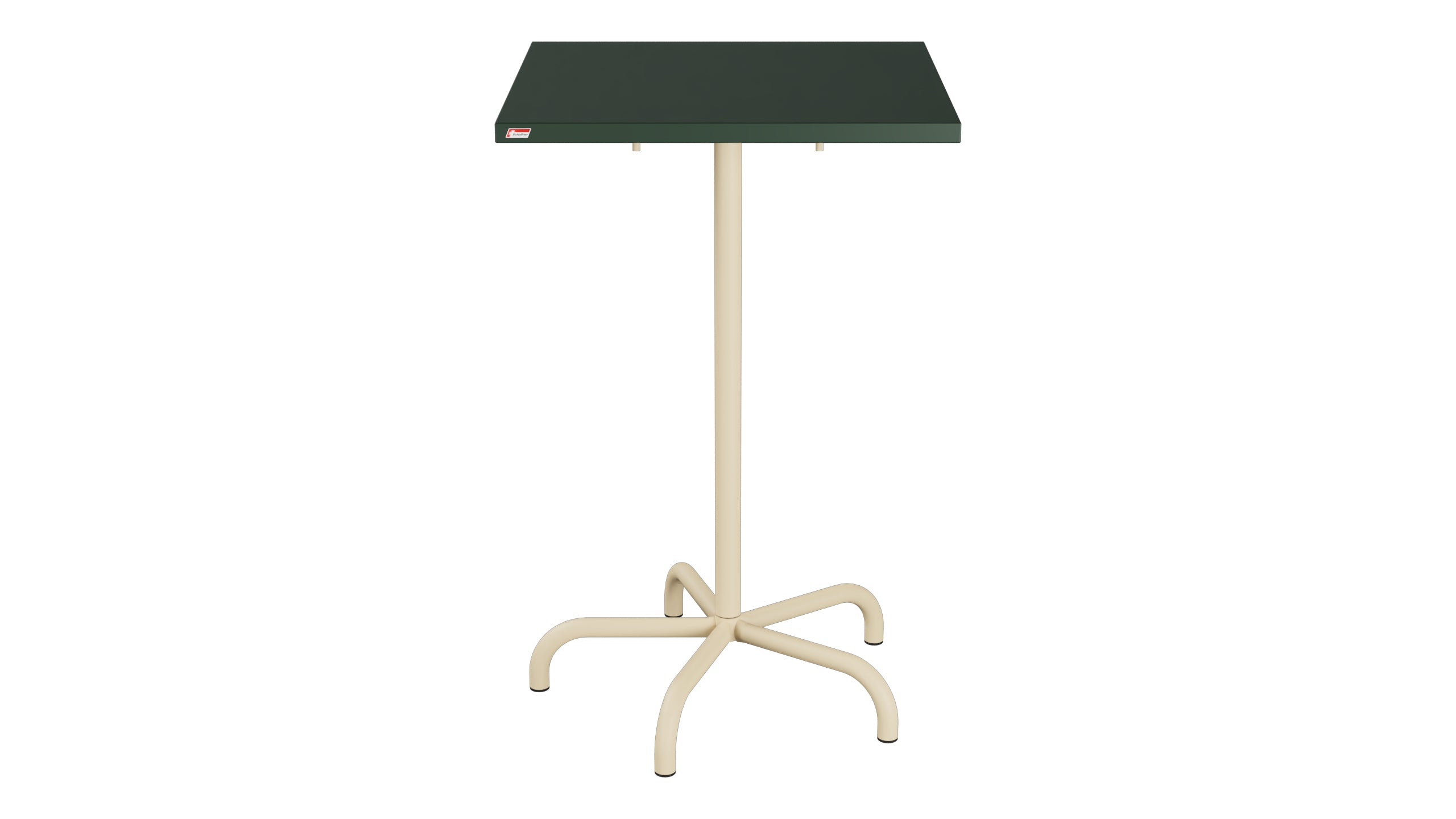 Säntis Metall-Stehtisch Outdoor 70x70 / 110 klappbar in Tannengrün präsentiert im Onlineshop von KAQTU Design AG. Hochtisch Outdoor ist von Schaffner