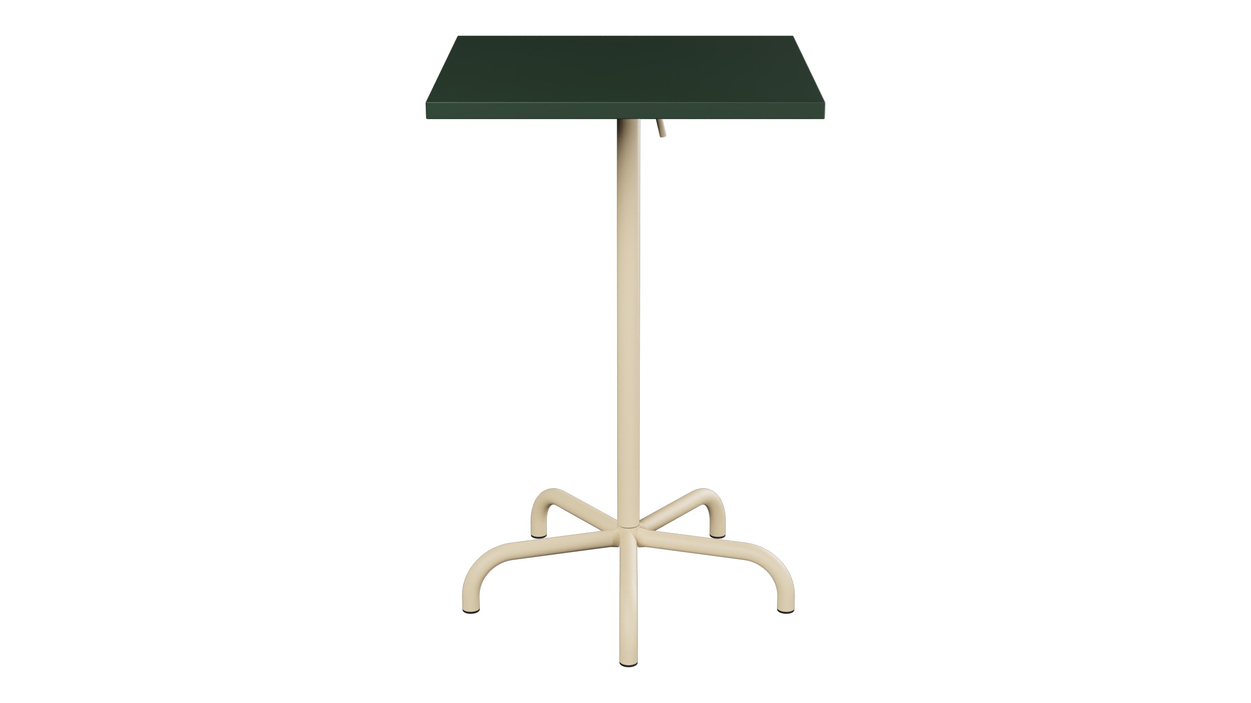 Säntis Metall-Stehtisch Outdoor 70x70 / 110 klappbar in Tannengrün präsentiert im Onlineshop von KAQTU Design AG. Hochtisch Outdoor ist von Schaffner