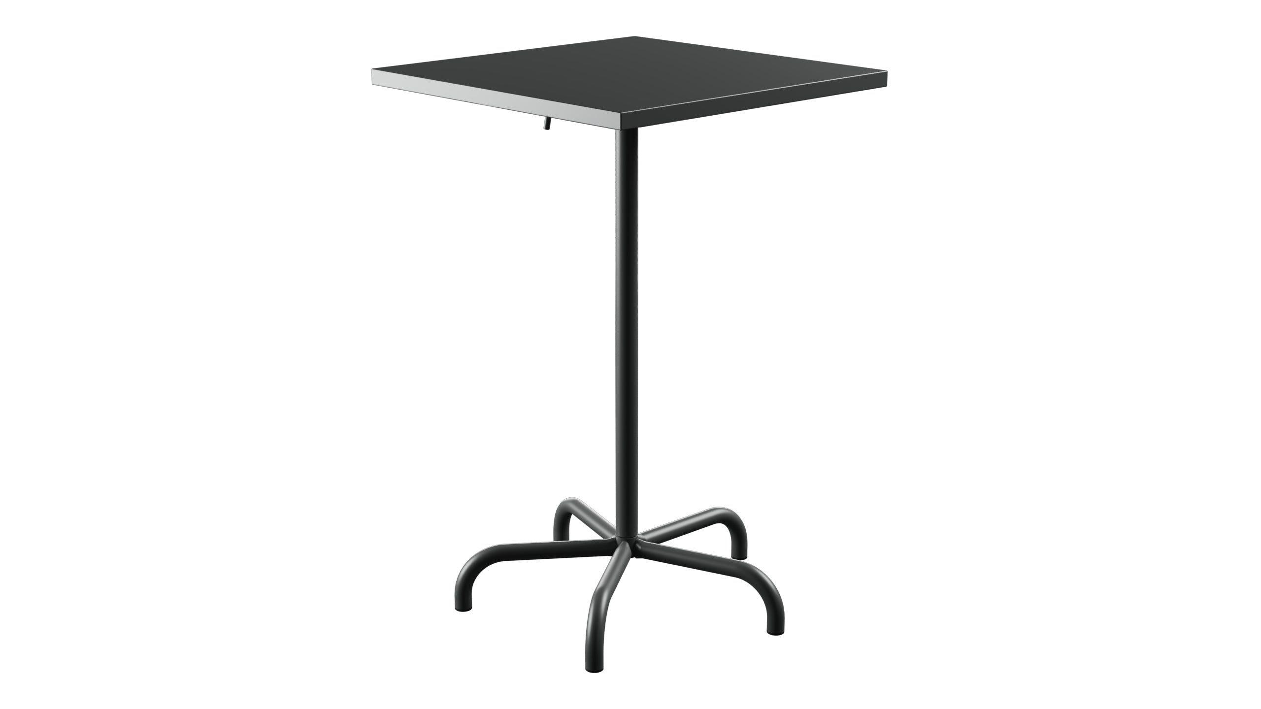 Säntis Metall-Stehtisch Outdoor 70x70 / 110 klappbar in Graphit präsentiert im Onlineshop von KAQTU Design AG. Hochtisch Outdoor ist von Schaffner
