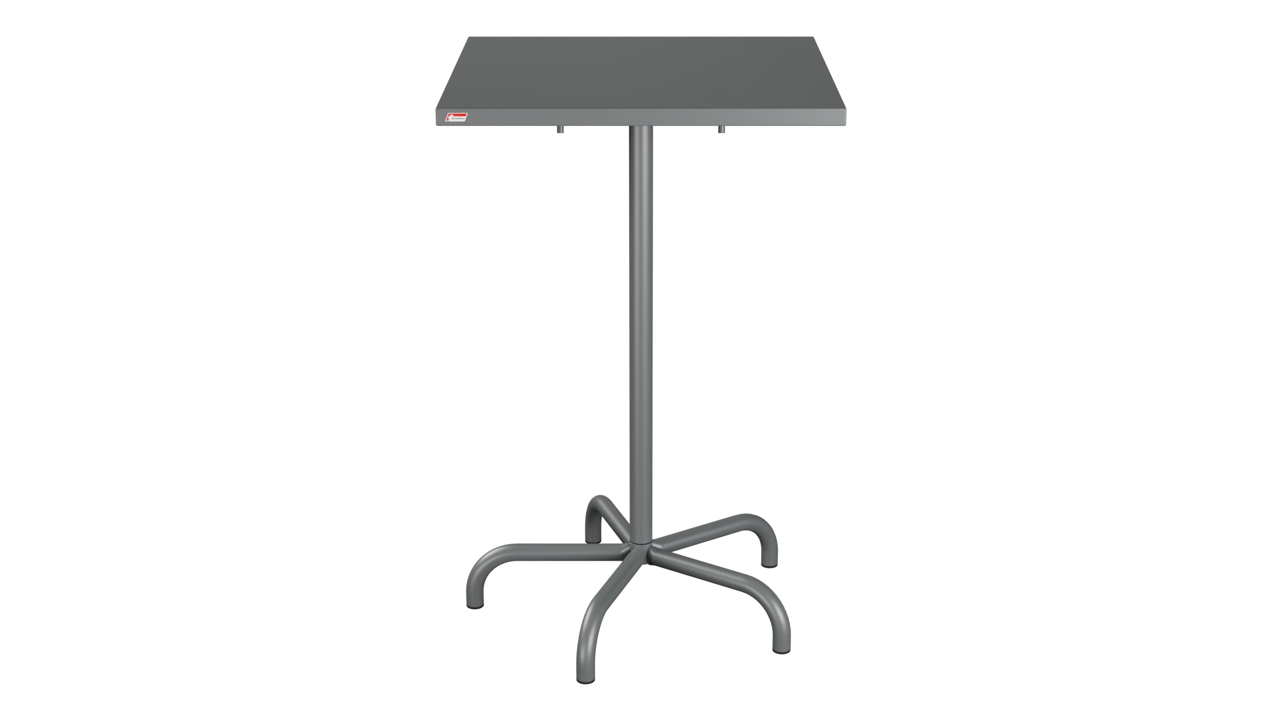 Säntis Metall-Stehtisch Outdoor 70x70 / 110 klappbar in Graphit präsentiert im Onlineshop von KAQTU Design AG. Hochtisch Outdoor ist von Schaffner
