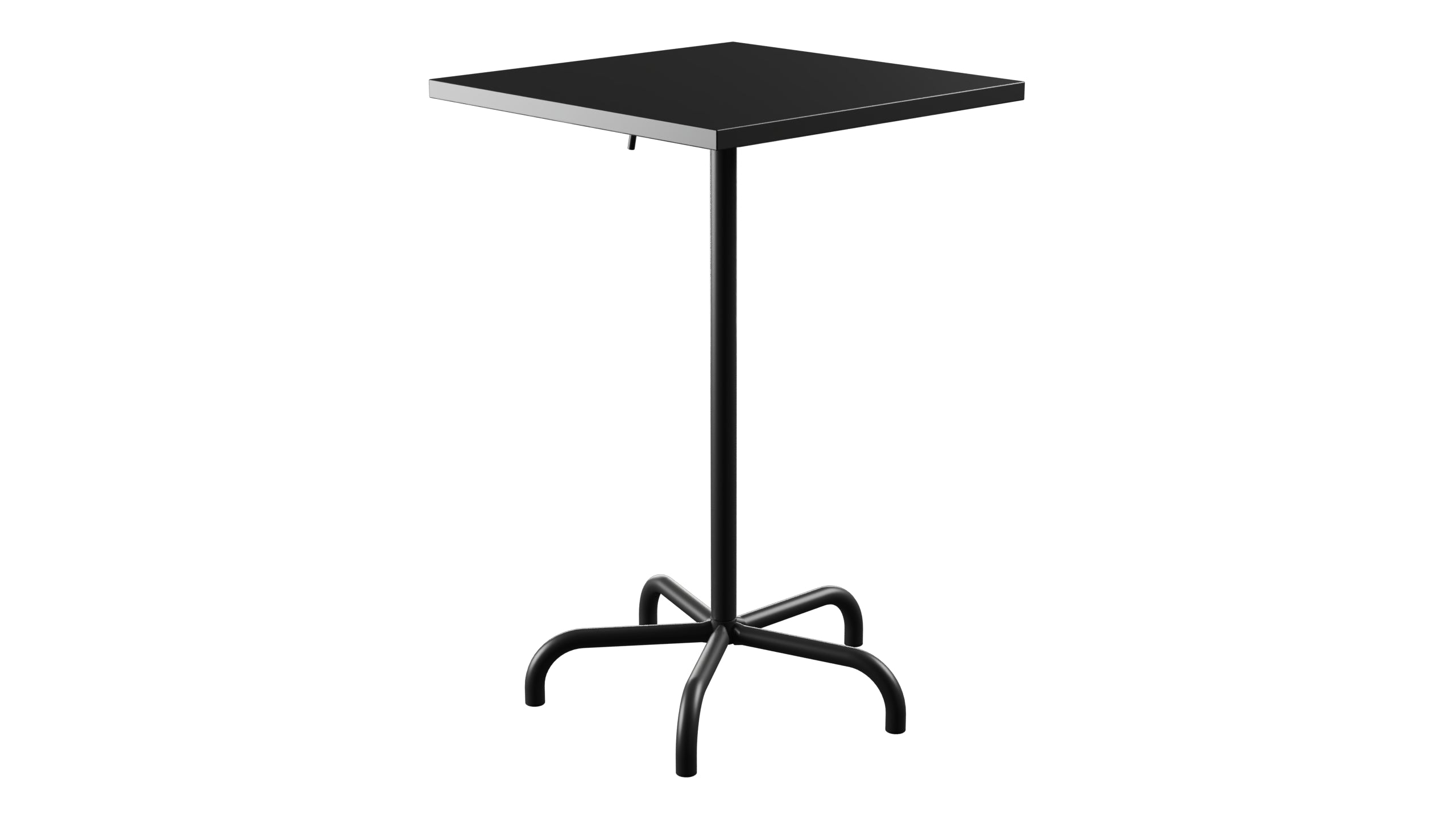 Säntis Metall-Stehtisch Outdoor 70x70 / 110 klappbar in Anthrazit präsentiert im Onlineshop von KAQTU Design AG. Hochtisch Outdoor ist von Schaffner