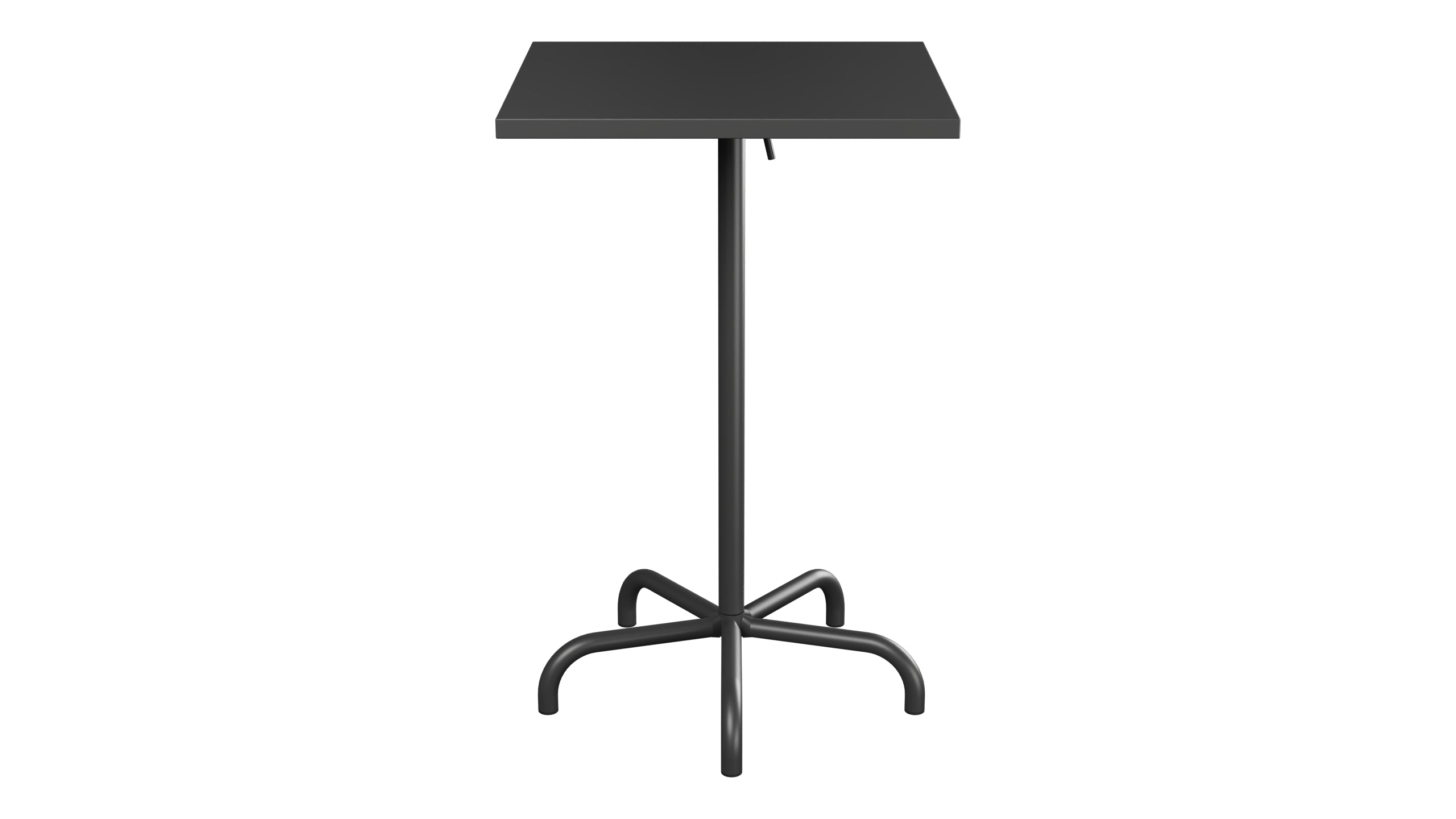 Säntis Metall-Stehtisch Outdoor 70x70 / 110 klappbar in Anthrazit präsentiert im Onlineshop von KAQTU Design AG. Hochtisch Outdoor ist von Schaffner