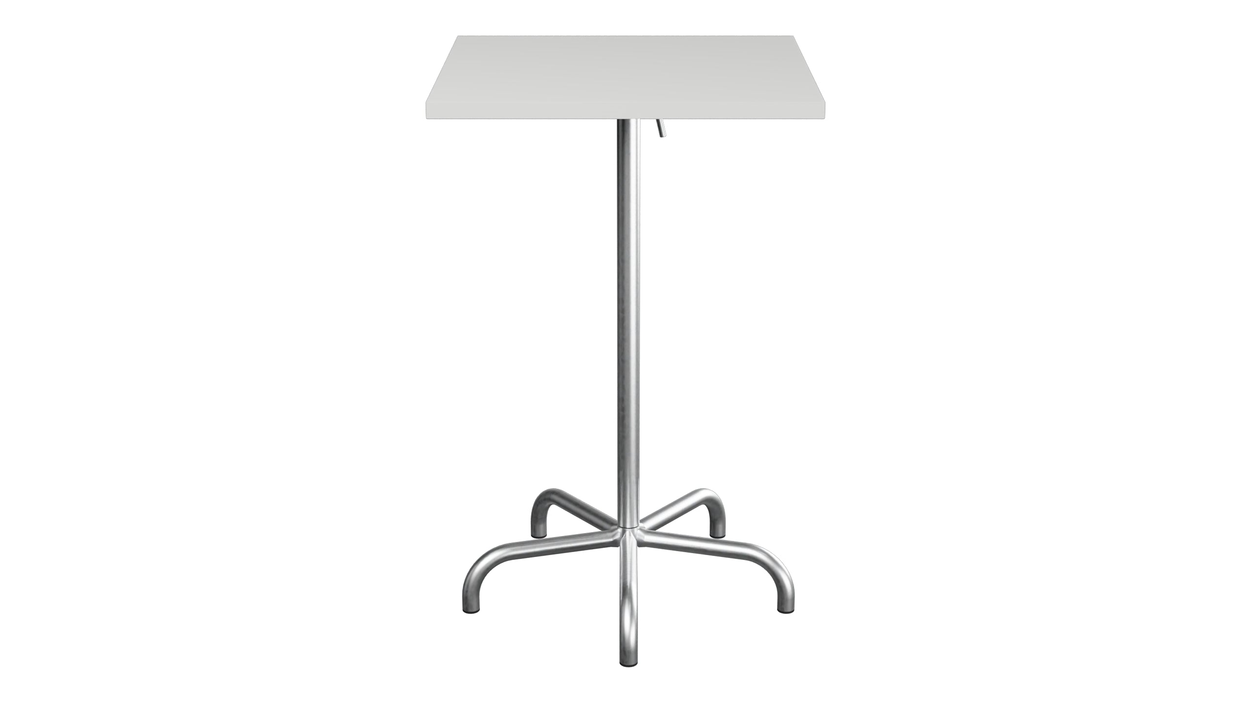 Säntis Metall-Stehtisch Outdoor 70x70 / 110 klappbar in Alusilber präsentiert im Onlineshop von KAQTU Design AG. Hochtisch Outdoor ist von Schaffner