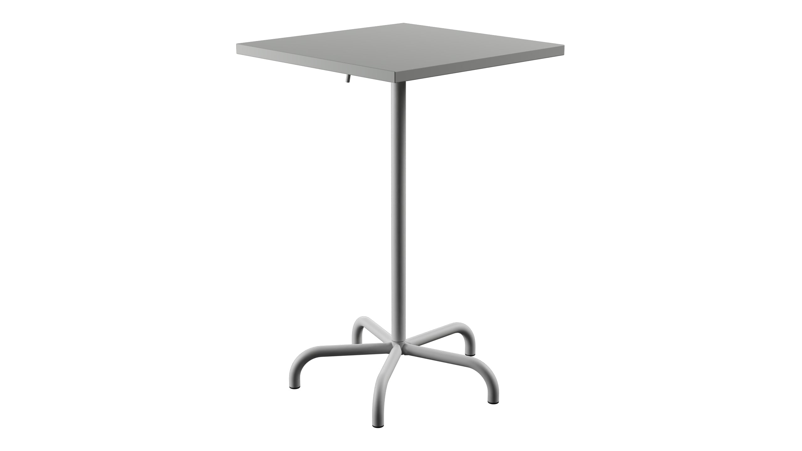 Säntis Metall-Stehtisch Outdoor 70x70 / 110 klappbar in Alusilber präsentiert im Onlineshop von KAQTU Design AG. Hochtisch Outdoor ist von Schaffner