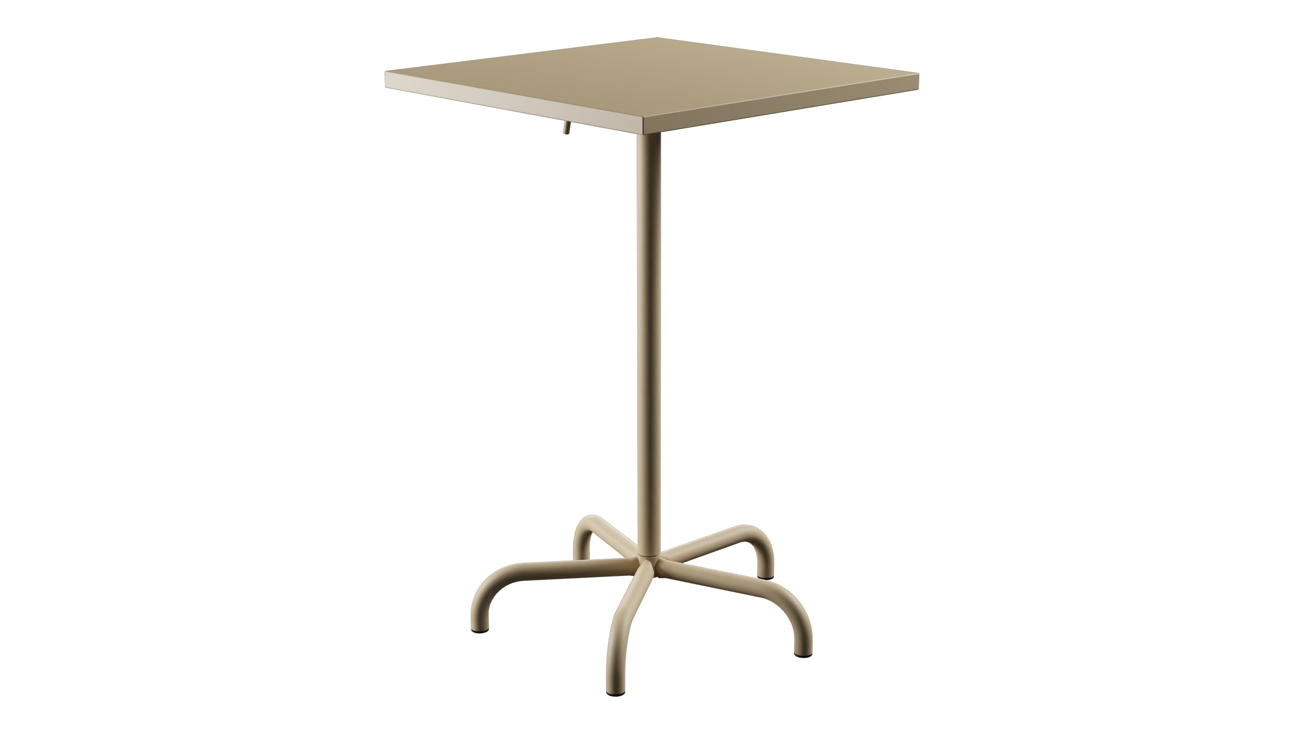 Säntis Metall-Stehtisch Outdoor 70x70 / 110 klappbar in Pastellbraun präsentiert im Onlineshop von KAQTU Design AG. Hochtisch Outdoor ist von Schaffner