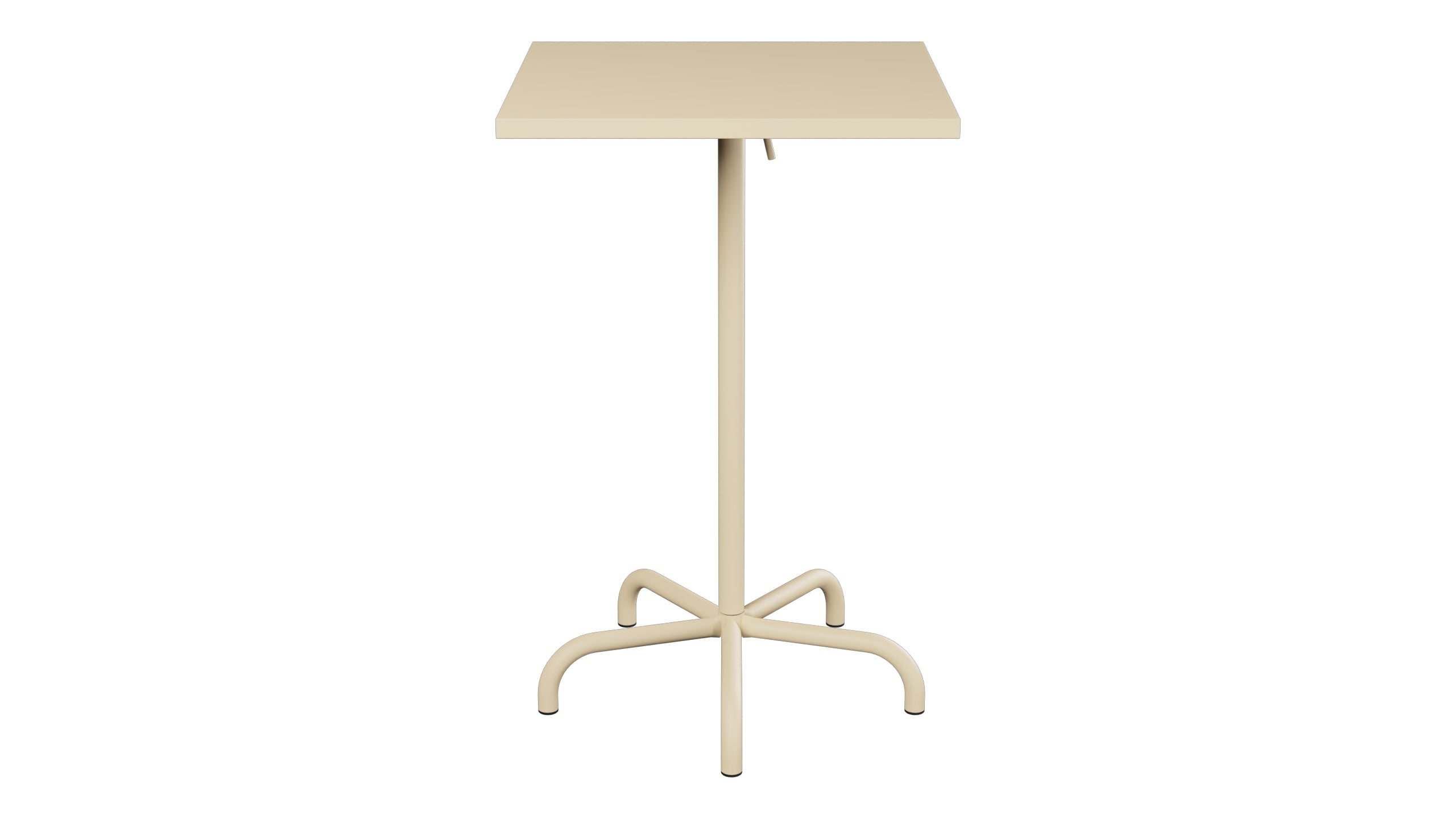 Säntis Metall-Stehtisch Outdoor 70x70 / 110 klappbar in Pastellbraun präsentiert im Onlineshop von KAQTU Design AG. Hochtisch Outdoor ist von Schaffner