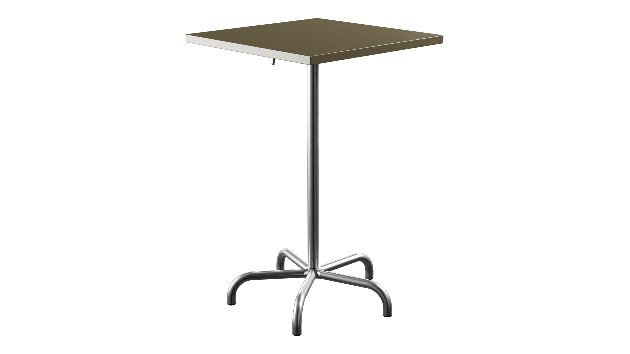 Säntis Metall-Stehtisch Outdoor 70x70 / 110 klappbar in Champagner präsentiert im Onlineshop von KAQTU Design AG. Hochtisch Outdoor ist von Schaffner