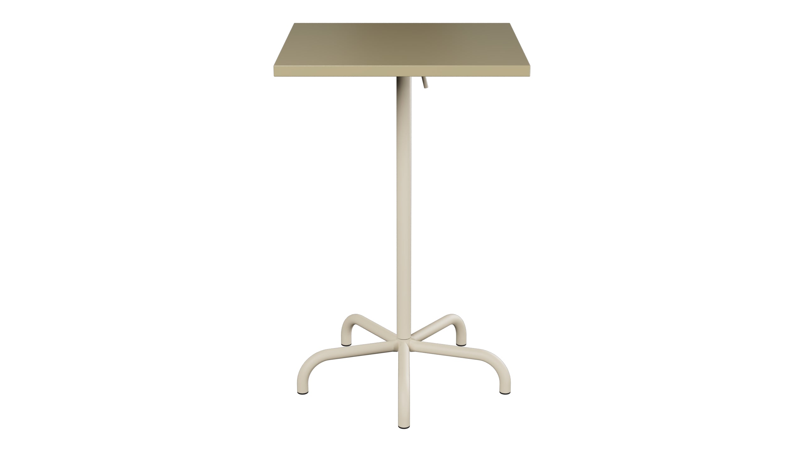 Säntis Metall-Stehtisch Outdoor 70x70 / 110 klappbar in Champagner präsentiert im Onlineshop von KAQTU Design AG. Hochtisch Outdoor ist von Schaffner