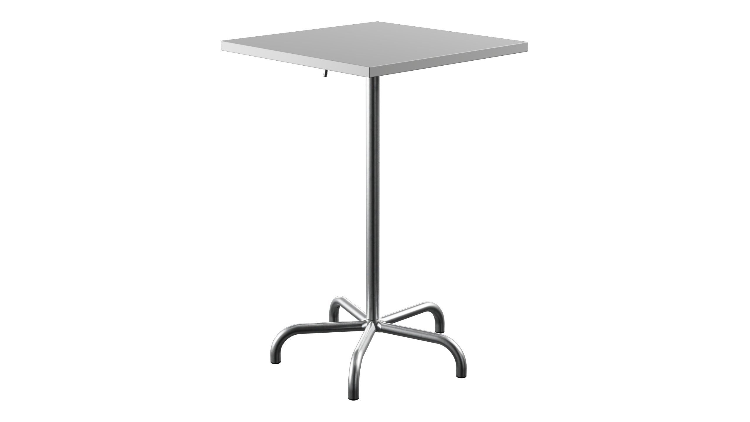 Säntis Metall-Stehtisch Outdoor 70x70 / 110 klappbar in Weiss präsentiert im Onlineshop von KAQTU Design AG. Hochtisch Outdoor ist von Schaffner