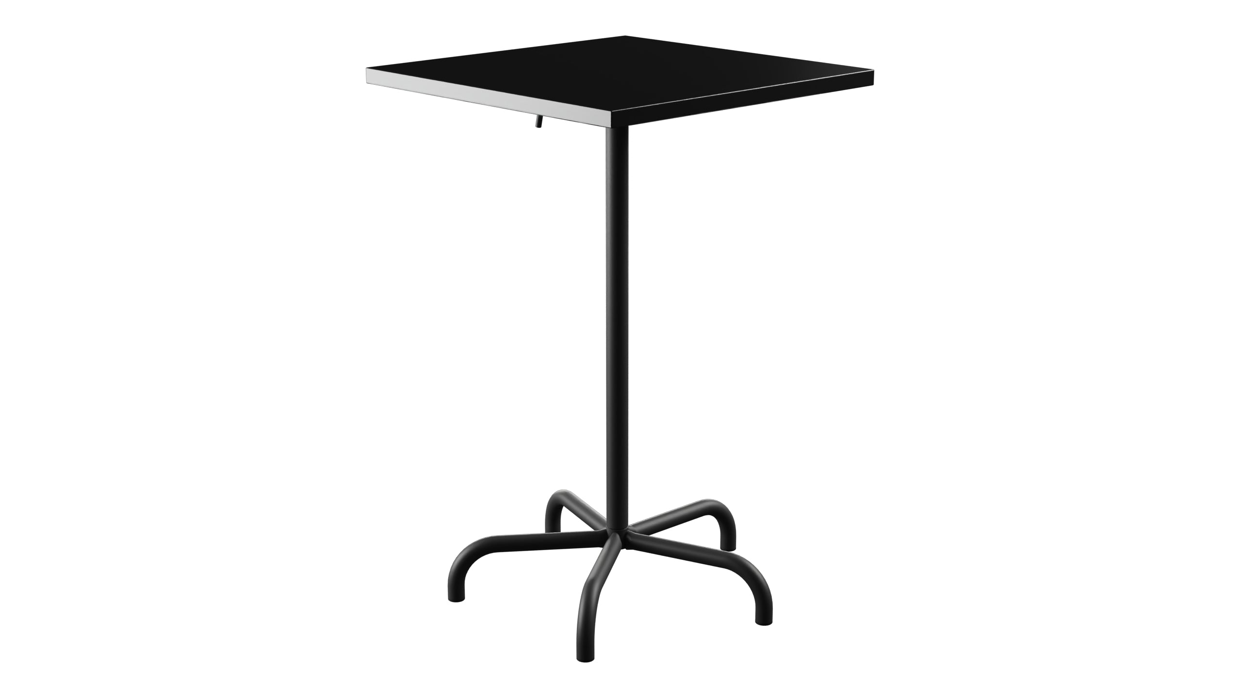 Säntis Metall-Stehtisch Outdoor 70x70 / 110 klappbar in Schwarz präsentiert im Onlineshop von KAQTU Design AG. Hochtisch Outdoor ist von Schaffner