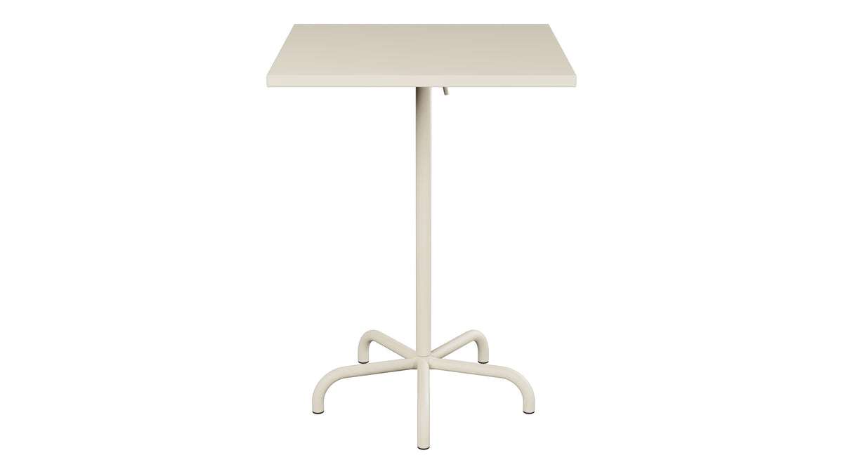 Säntis Metall-Stehtisch Outdoor 80x80 /110 klappbar in Pastellsand präsentiert im Onlineshop von KAQTU Design AG. Hochtisch Outdoor ist von Schaffner