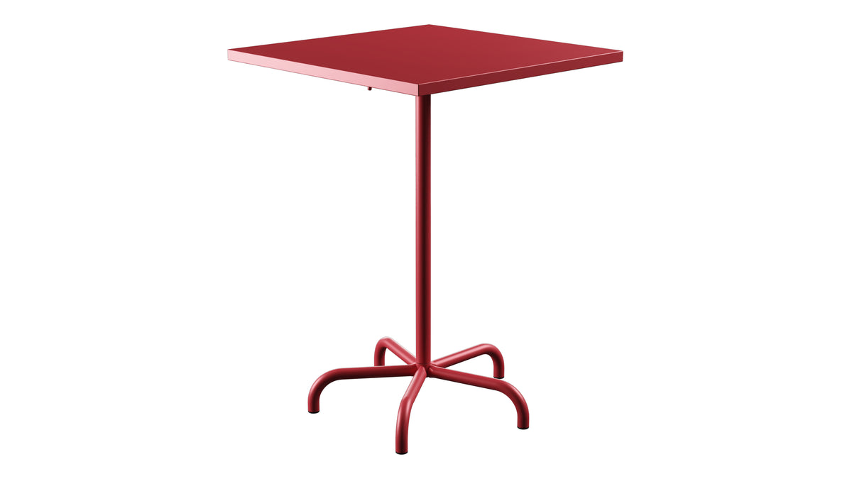 Säntis Metall-Stehtisch Outdoor 80x80 /110 klappbar in Ahornrot präsentiert im Onlineshop von KAQTU Design AG. Hochtisch Outdoor ist von Schaffner