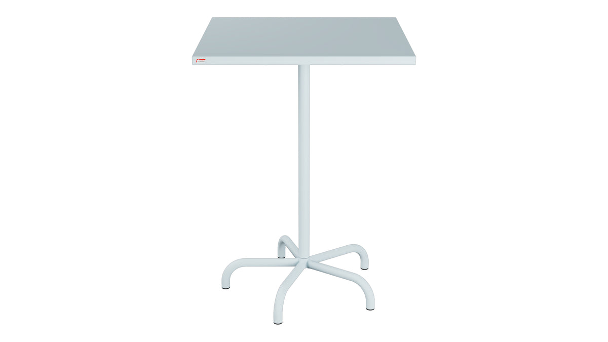 Säntis Metall-Stehtisch Outdoor 80x80 /110 klappbar in Pastellblau präsentiert im Onlineshop von KAQTU Design AG. Hochtisch Outdoor ist von Schaffner