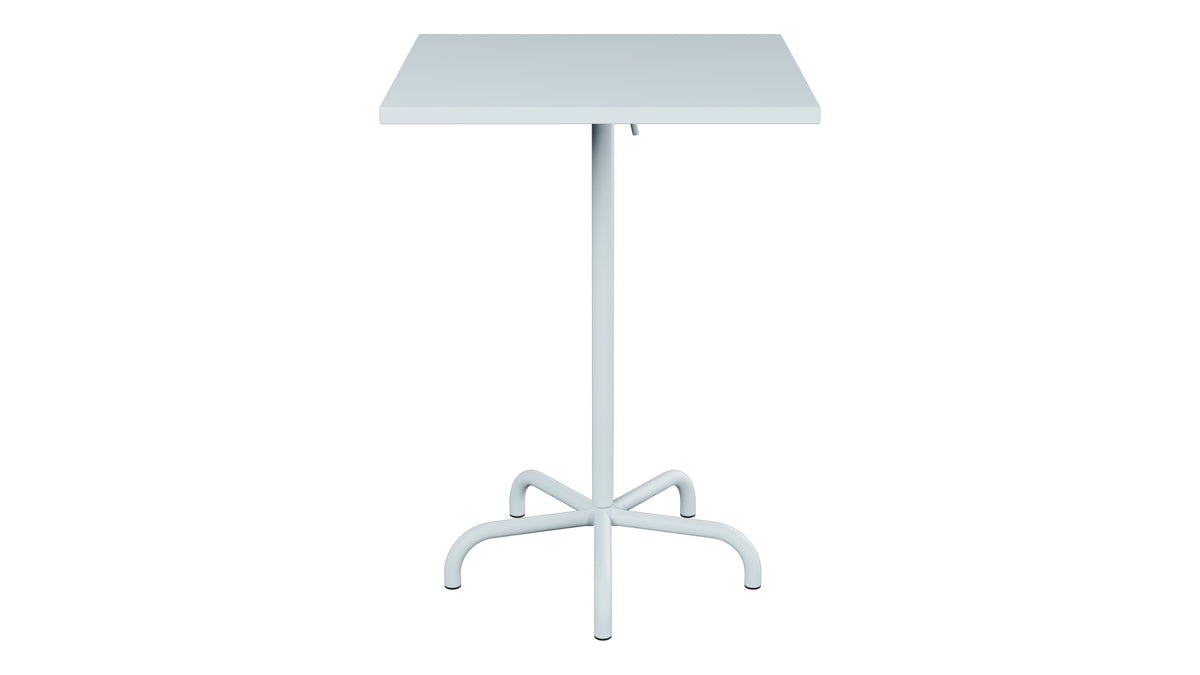 Säntis Metall-Stehtisch Outdoor 80x80 /110 klappbar in Pastellblau präsentiert im Onlineshop von KAQTU Design AG. Hochtisch Outdoor ist von Schaffner