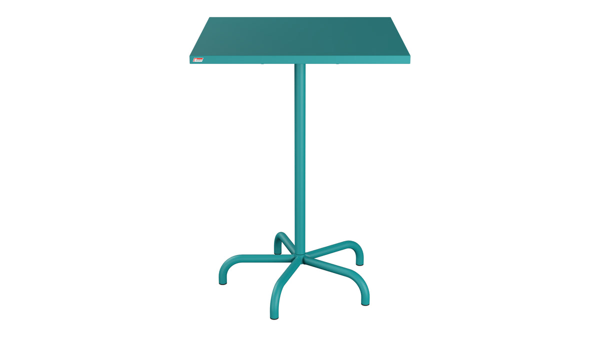 Säntis Metall-Stehtisch Outdoor 80x80 /110 klappbar in Kaliblau präsentiert im Onlineshop von KAQTU Design AG. Hochtisch Outdoor ist von Schaffner
