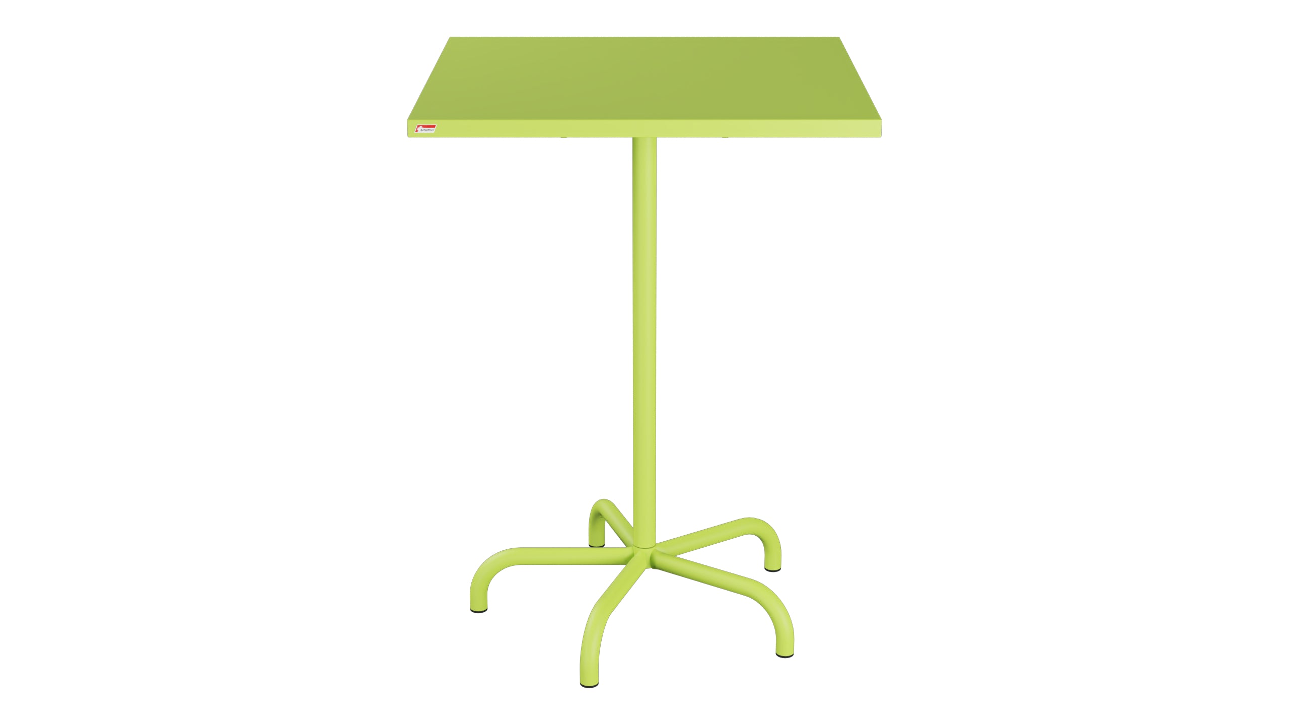 Säntis Metall-Stehtisch Outdoor 80x80 /110 klappbar in Hellgrün präsentiert im Onlineshop von KAQTU Design AG. Hochtisch Outdoor ist von Schaffner
