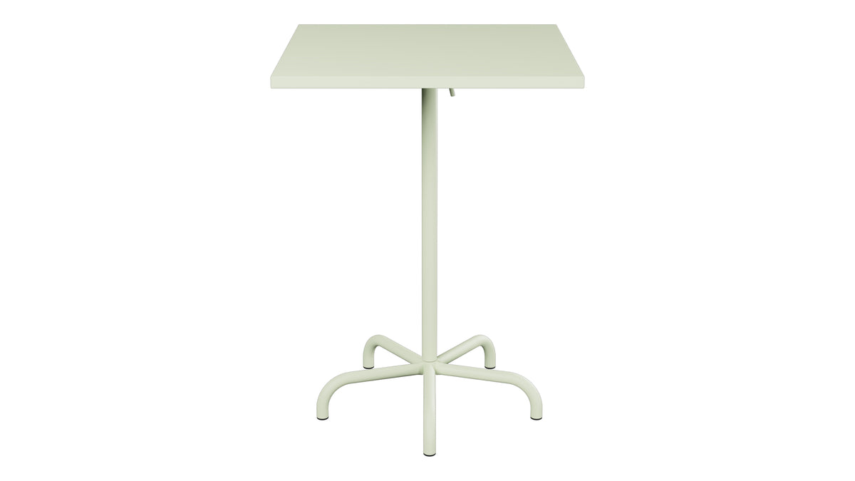 Säntis Metall-Stehtisch Outdoor 80x80 /110 klappbar in Pastellgrün präsentiert im Onlineshop von KAQTU Design AG. Hochtisch Outdoor ist von Schaffner