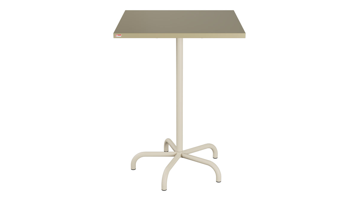 Säntis Metall-Stehtisch Outdoor 80x80 /110 klappbar in Champagner präsentiert im Onlineshop von KAQTU Design AG. Hochtisch Outdoor ist von Schaffner
